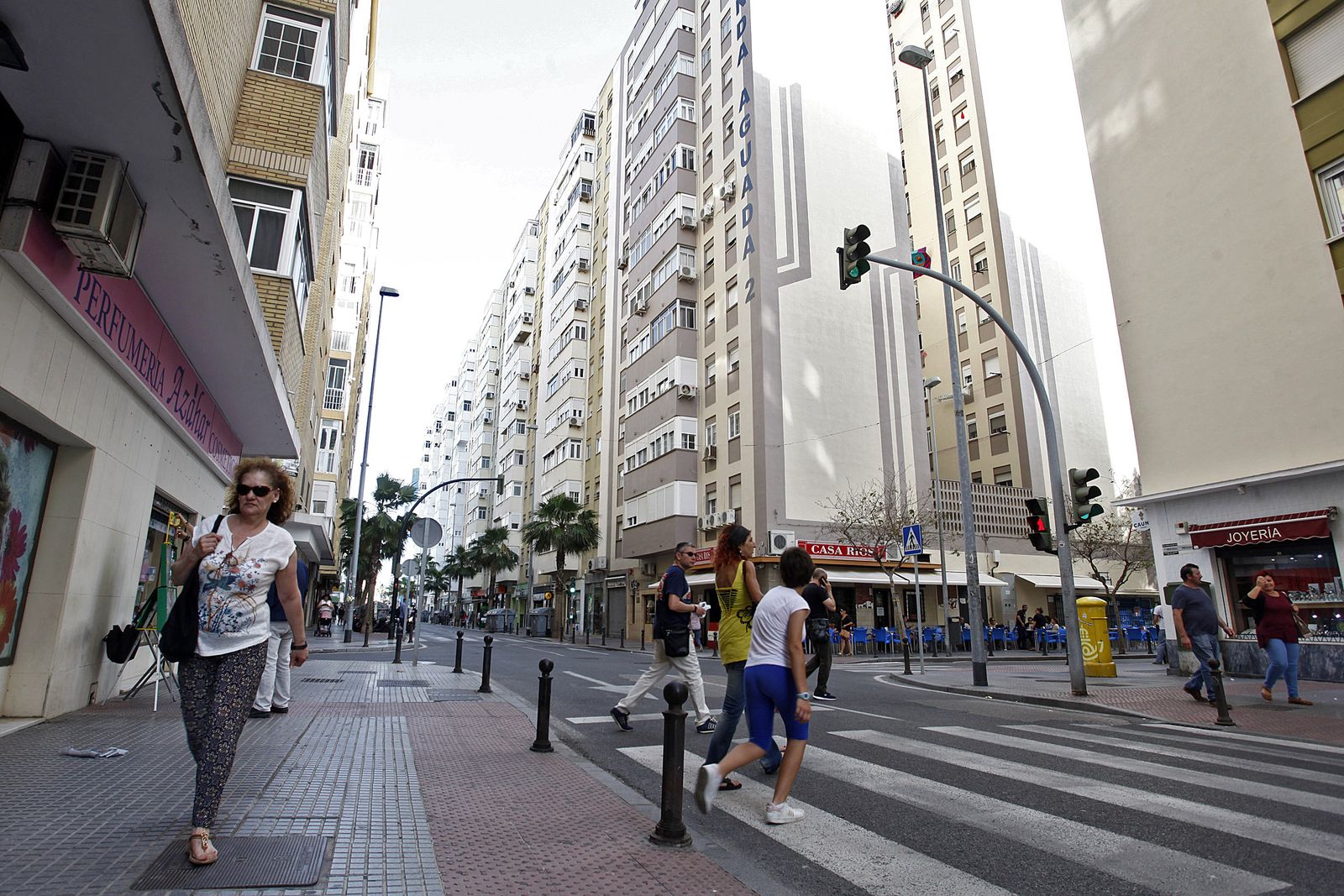 Una imagen del barrio de Segunda Aguada, en Cádiz.