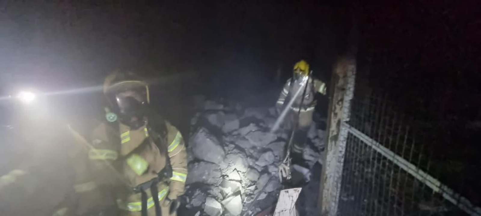 Las fotos del interior del túnel incendiado en Gibraltar