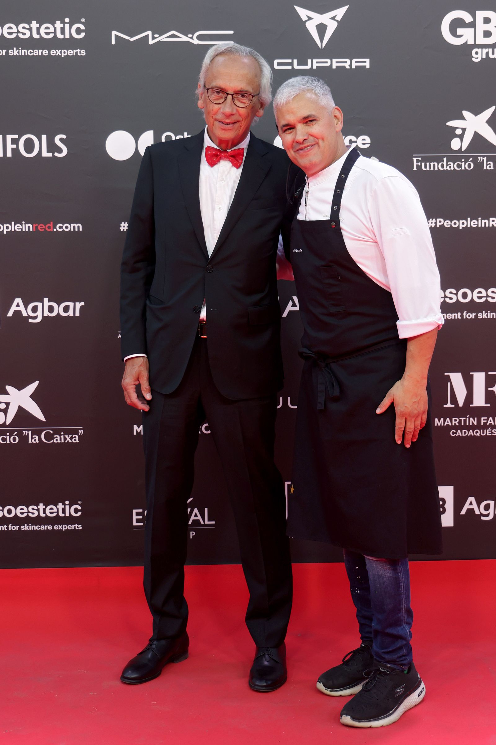 El doctor Clotet y el chef Nandu Jubany
