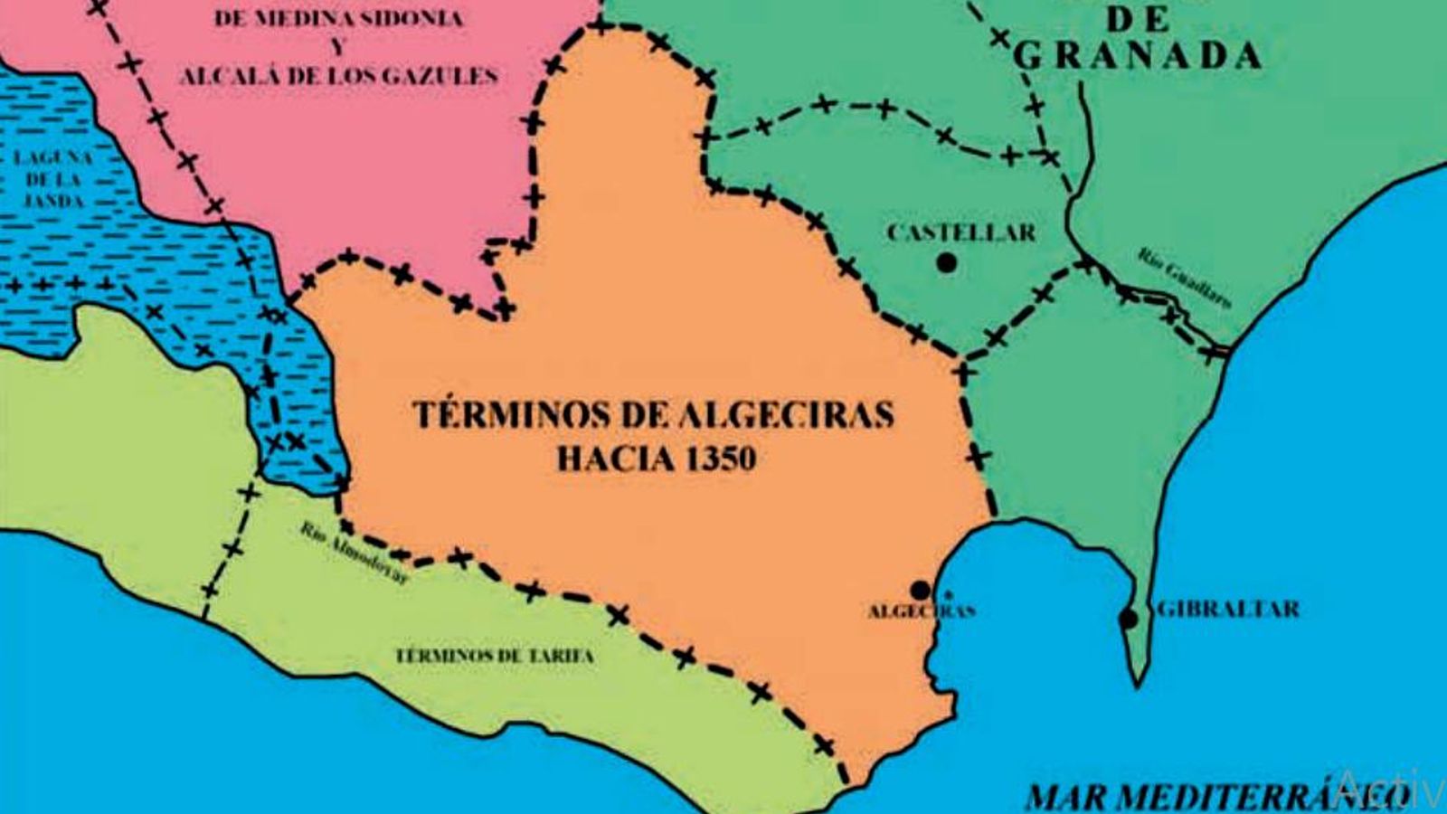 Los términos de Algeciras hacia el año 1350.