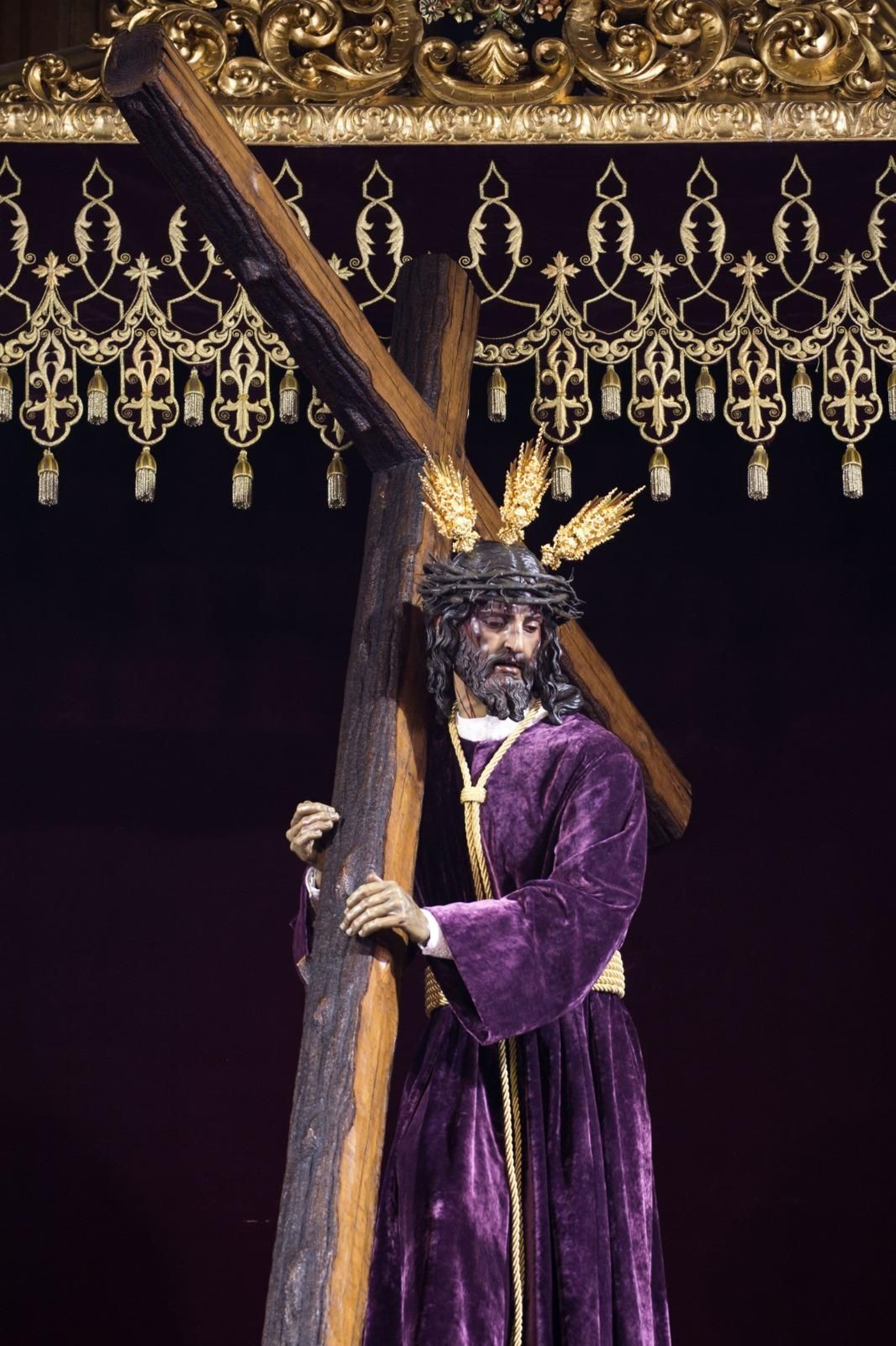 El Nazareno del Cerro con la cruz al revés