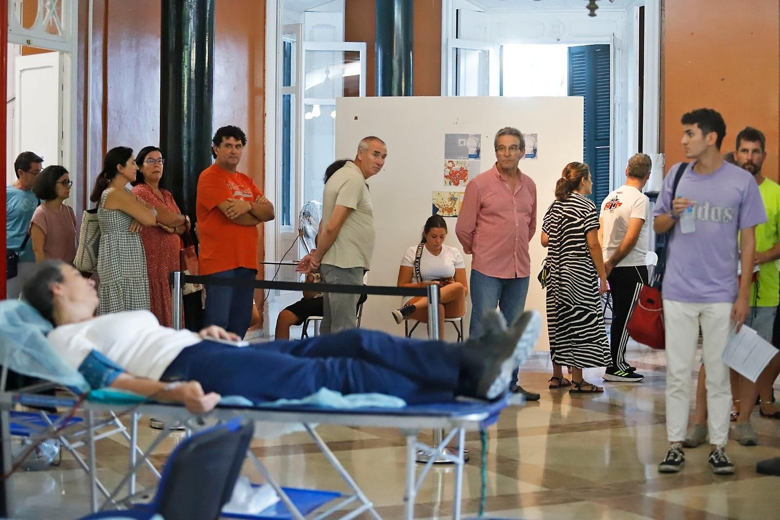 Donaciones de sangre en la Casa Colón, en una imagen de archivo.