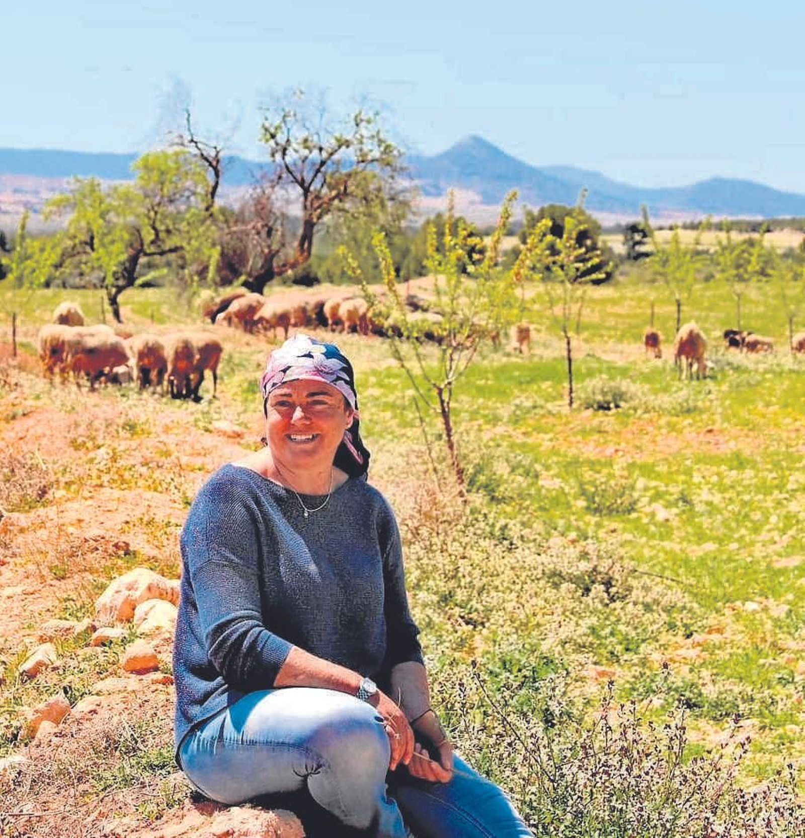 Las ovejas de Santiaga Sánchez tienen la certificación ecológica.