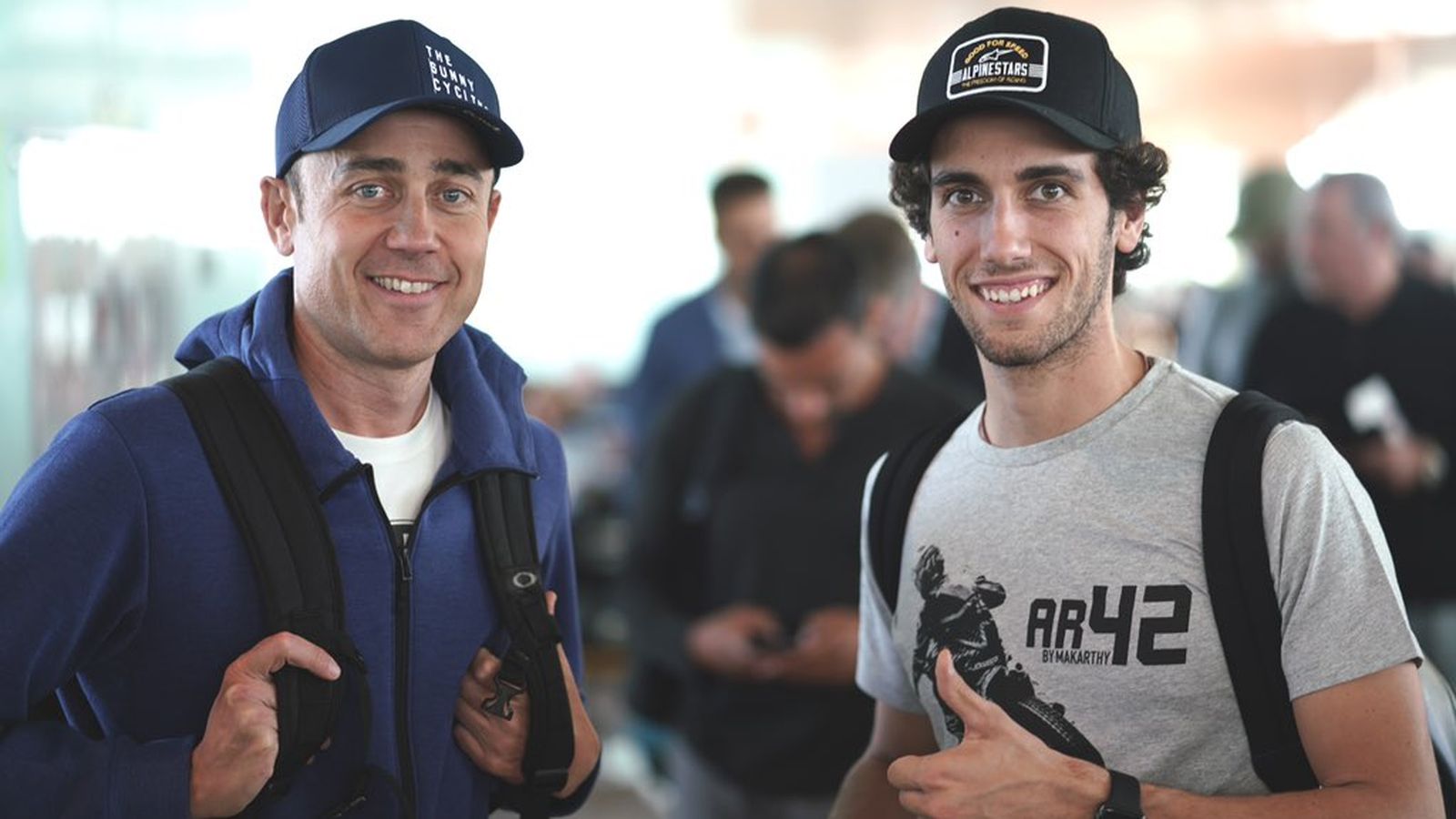 El almeriense y Álex Rins, durante la etapa en la que ambos trabajaron juntos.