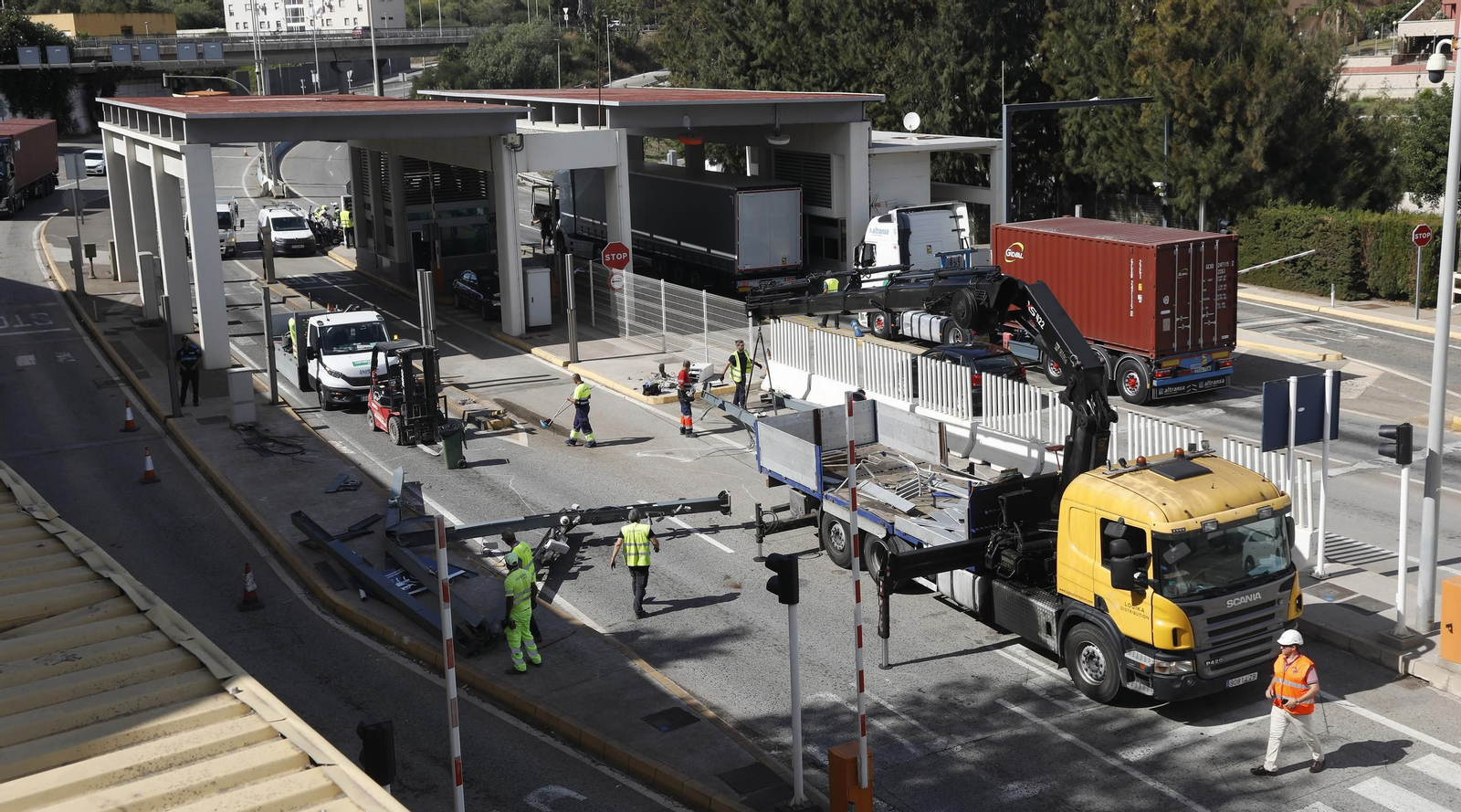 Fotos del Accidente en el Acceso Norte al Puerto de Algeciras