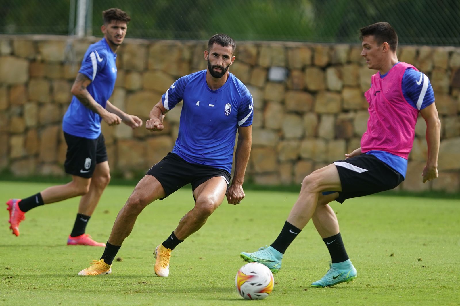 Imagen del entrenamiento de este jueves del Granada CF en Marbella