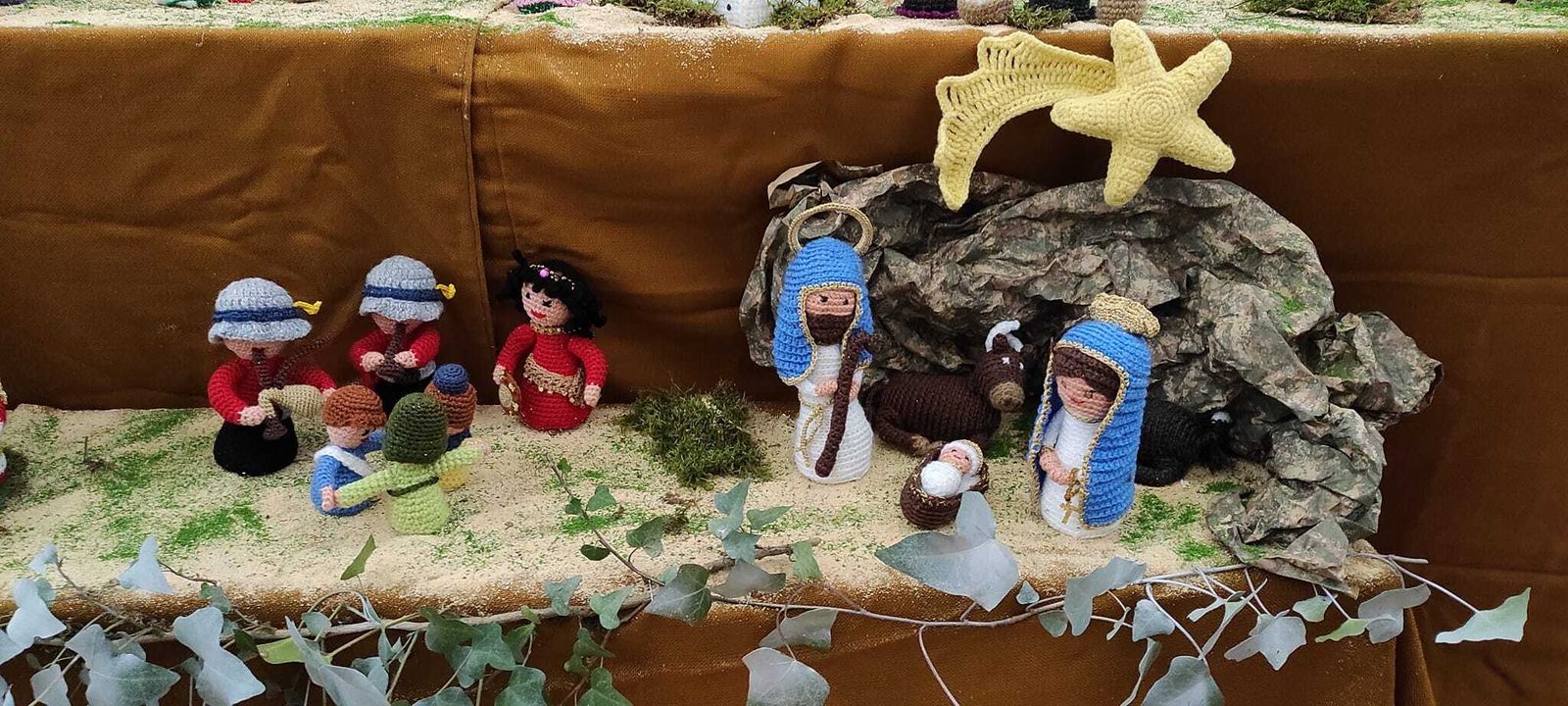 Belén de croché en Castaño del Robledo