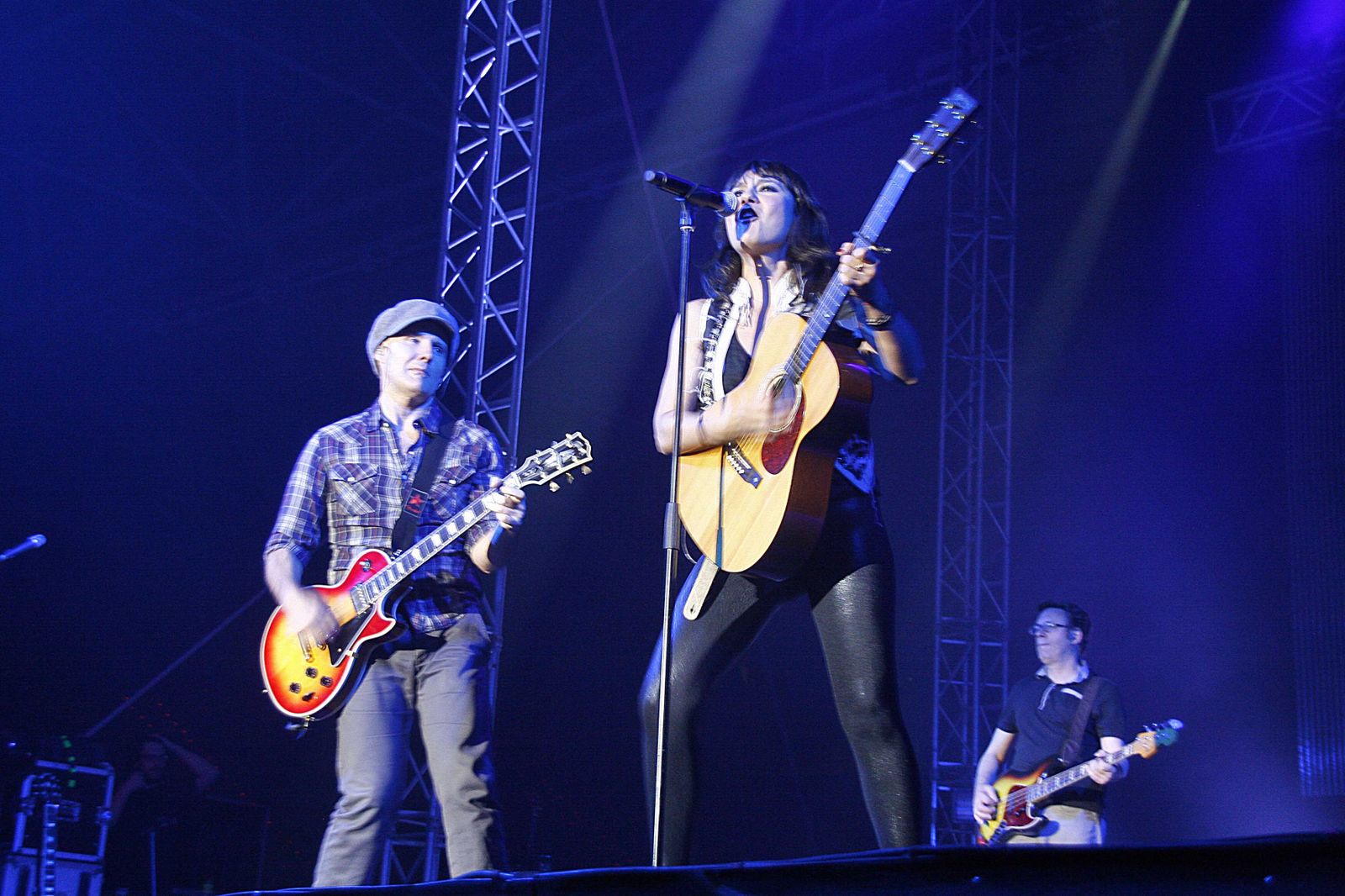 Amaral, en el concierto ofrecido en la Feria de Almería de 2012