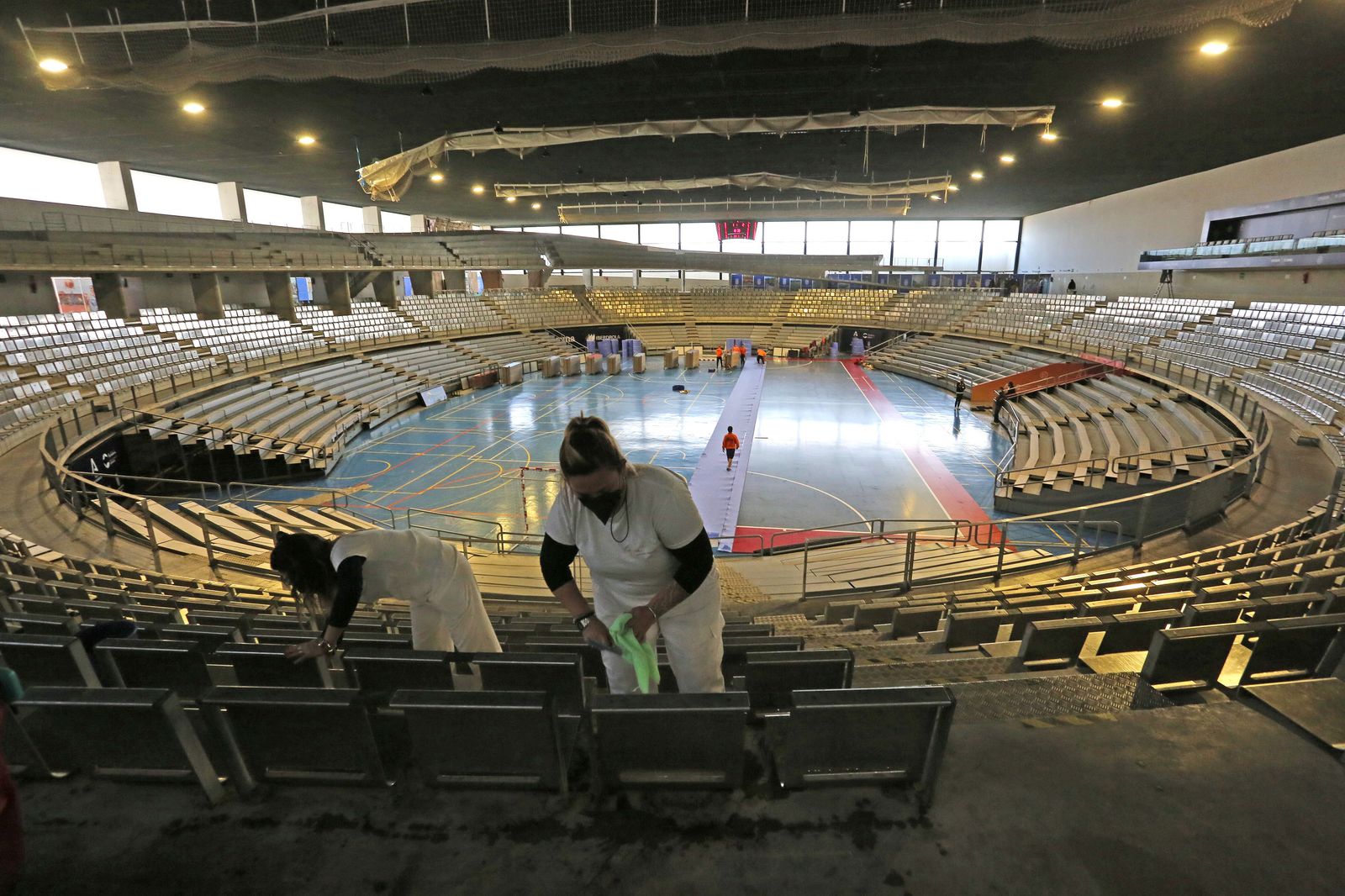 Todo preparado para la Supercopa de España de Futsal en el Palacio de deportes de Jerez