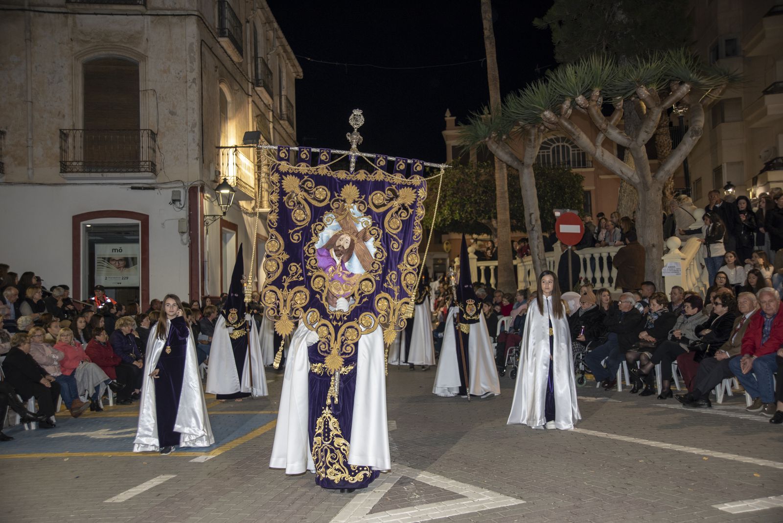 Imágenes de la procesión del Jueves Santo en Cuevas
