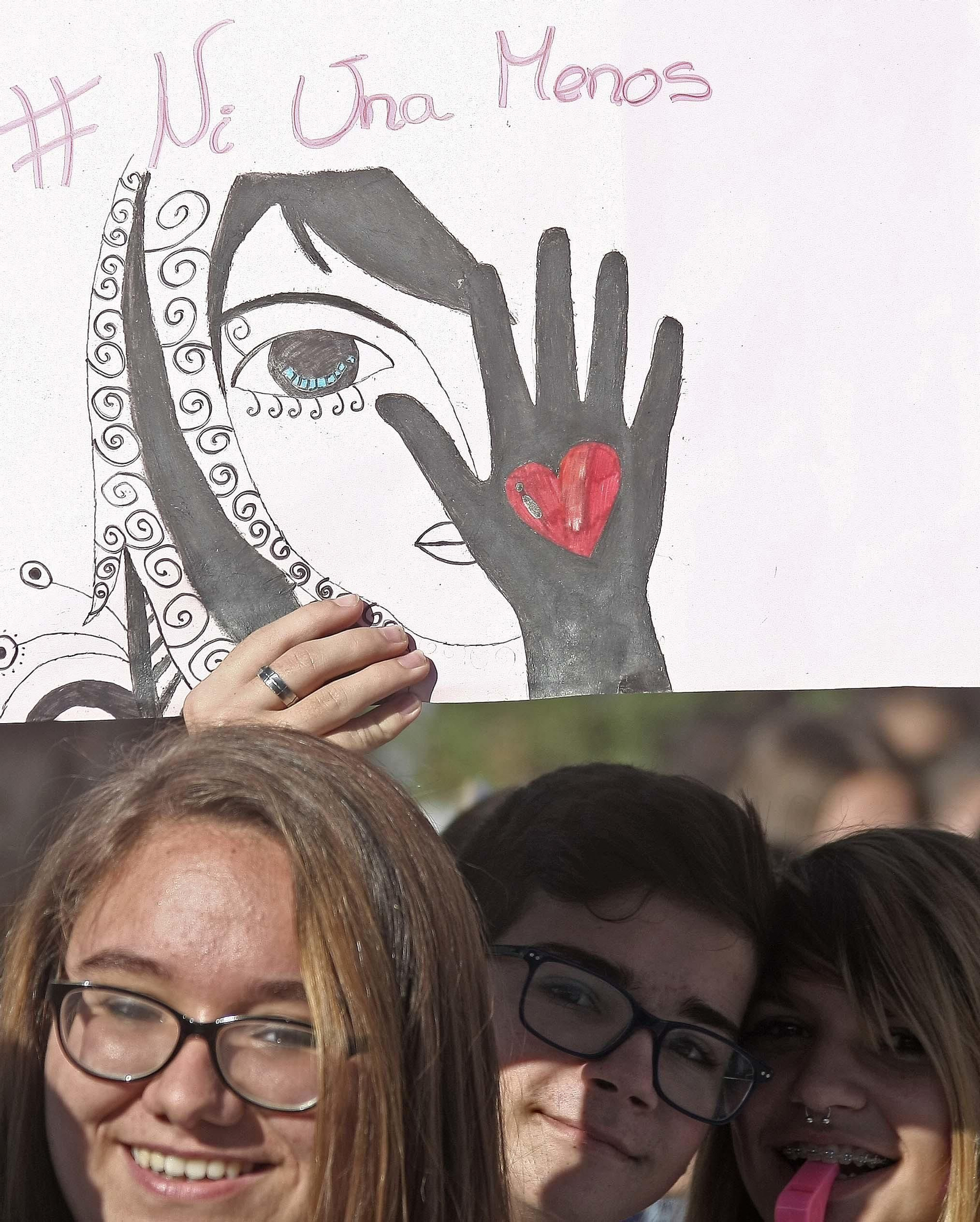 Manifestación contra la violencia de género en Algeciras