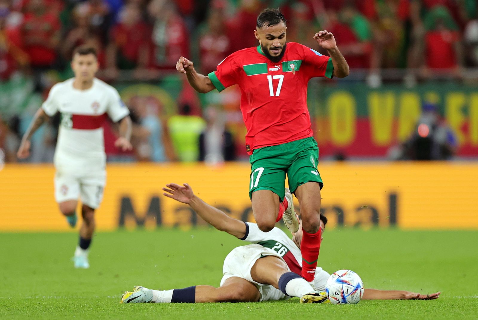 Las imágenes del Marruecos - Portugal de los cuartos de final del Mundial de Qatar