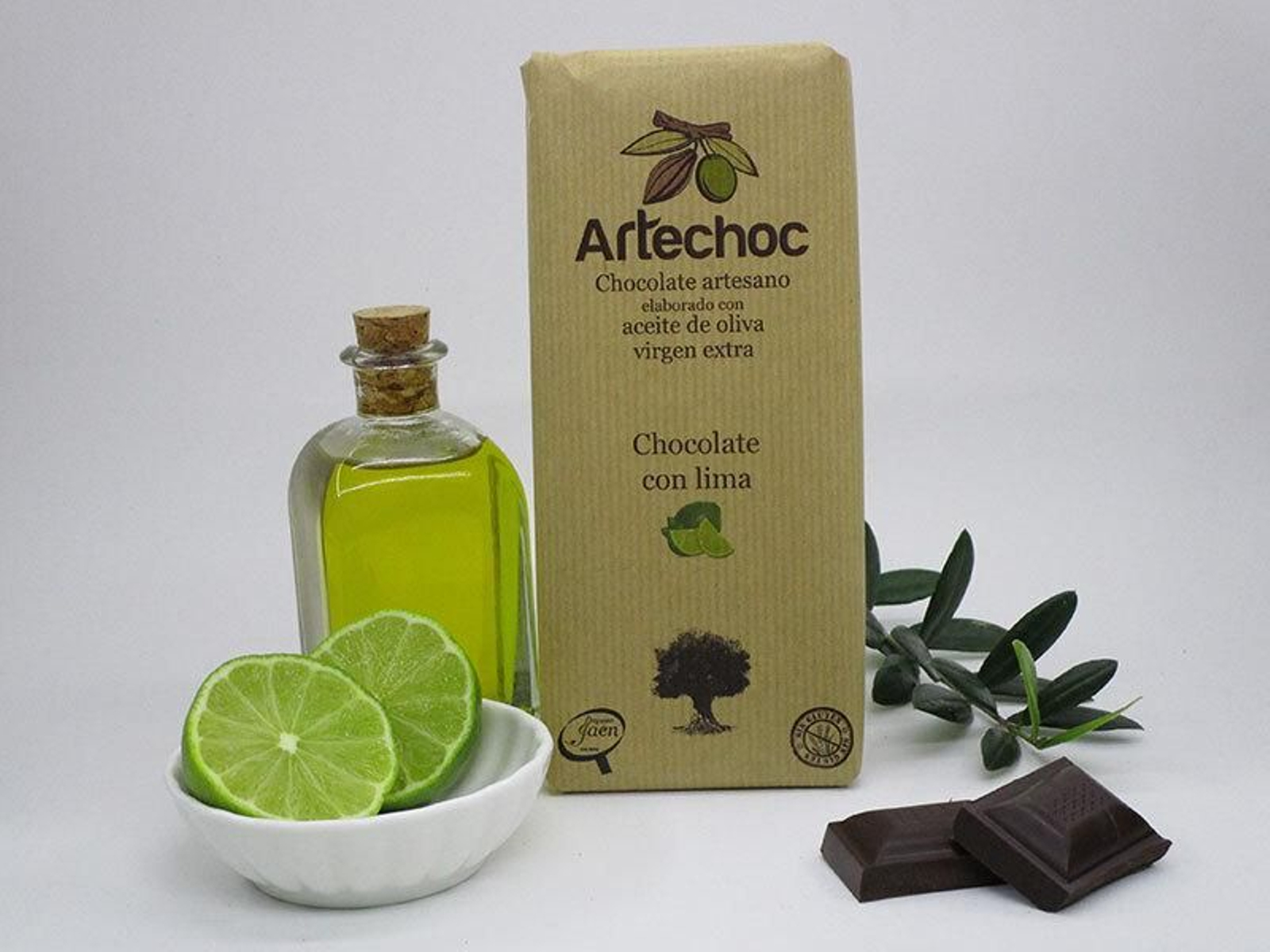 Tableta de chocolate con aove con lima Artechoc.
