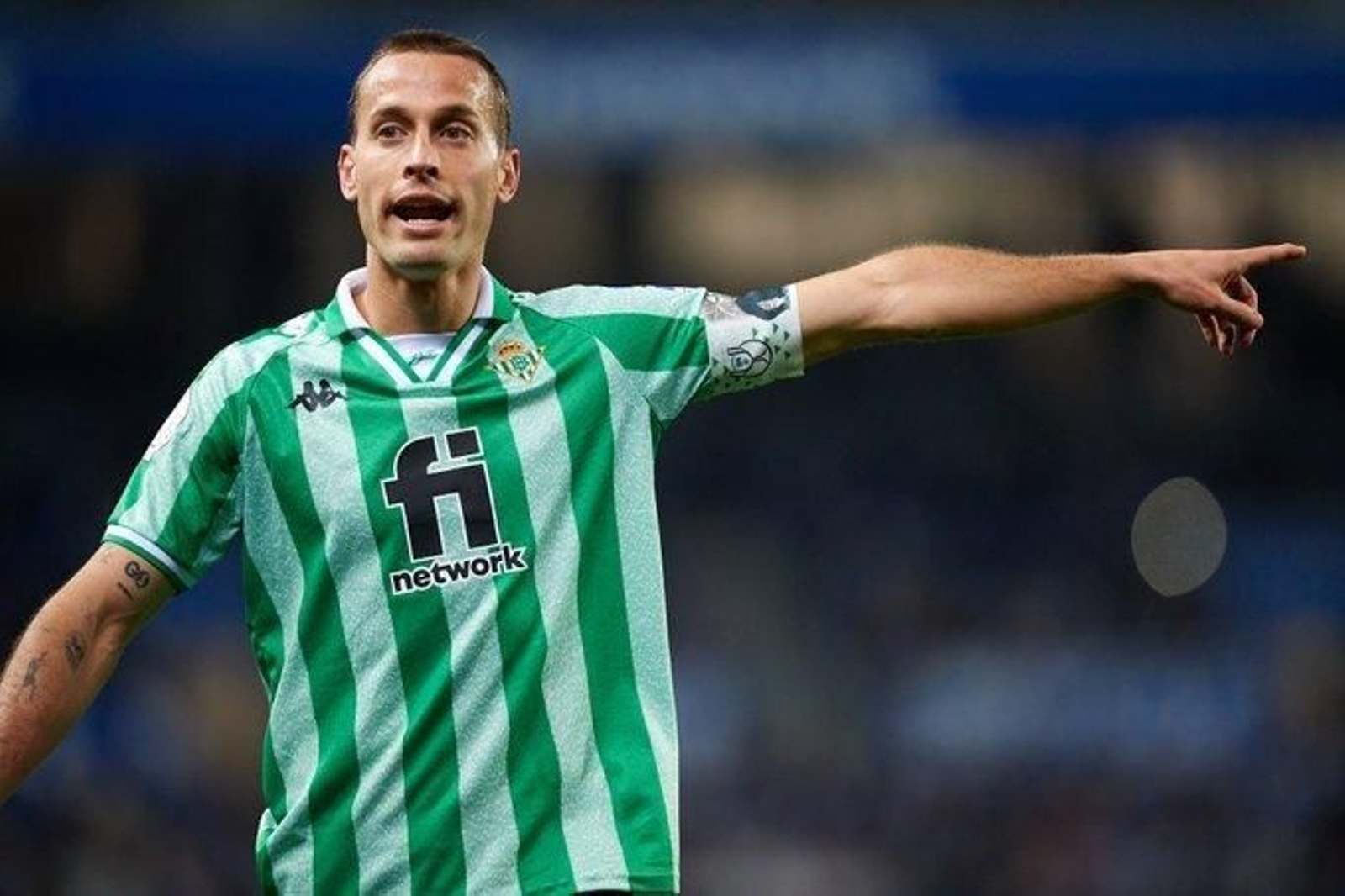 Canales, en un lance del partido.