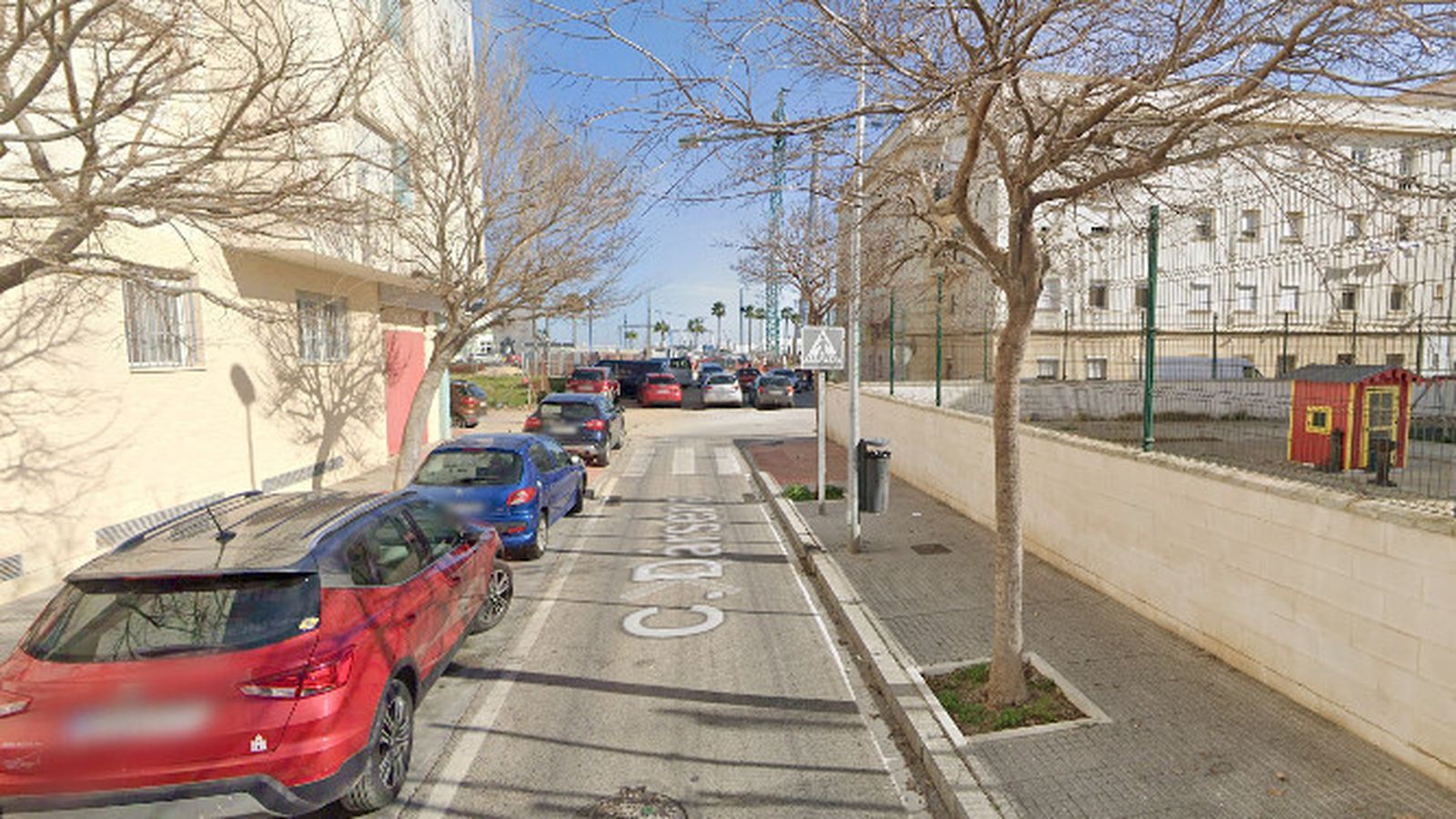 Calle Dársena de Cádiz.