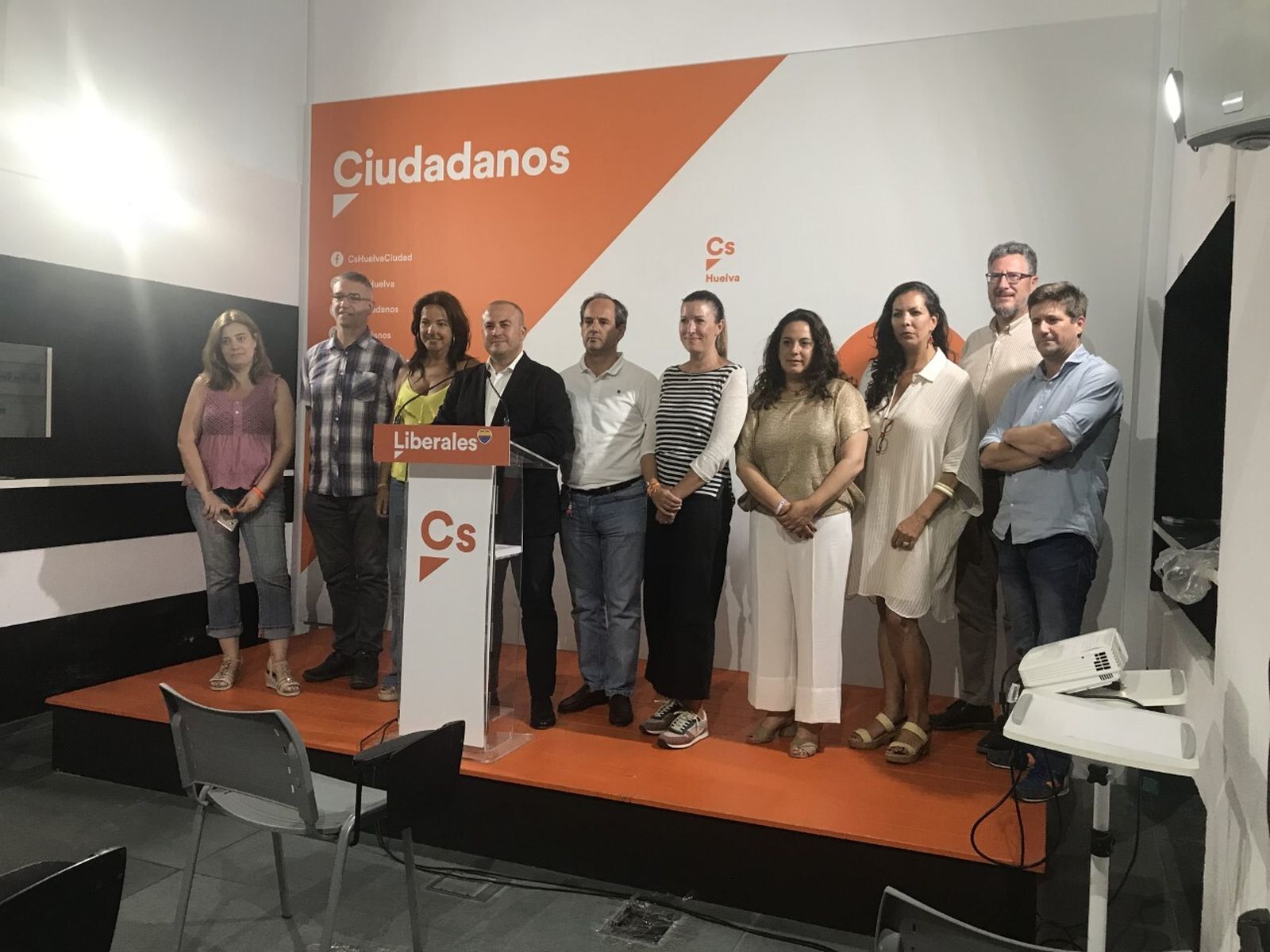 Julio Díaz, durante su comparecencia para valorar los resultados electorales.