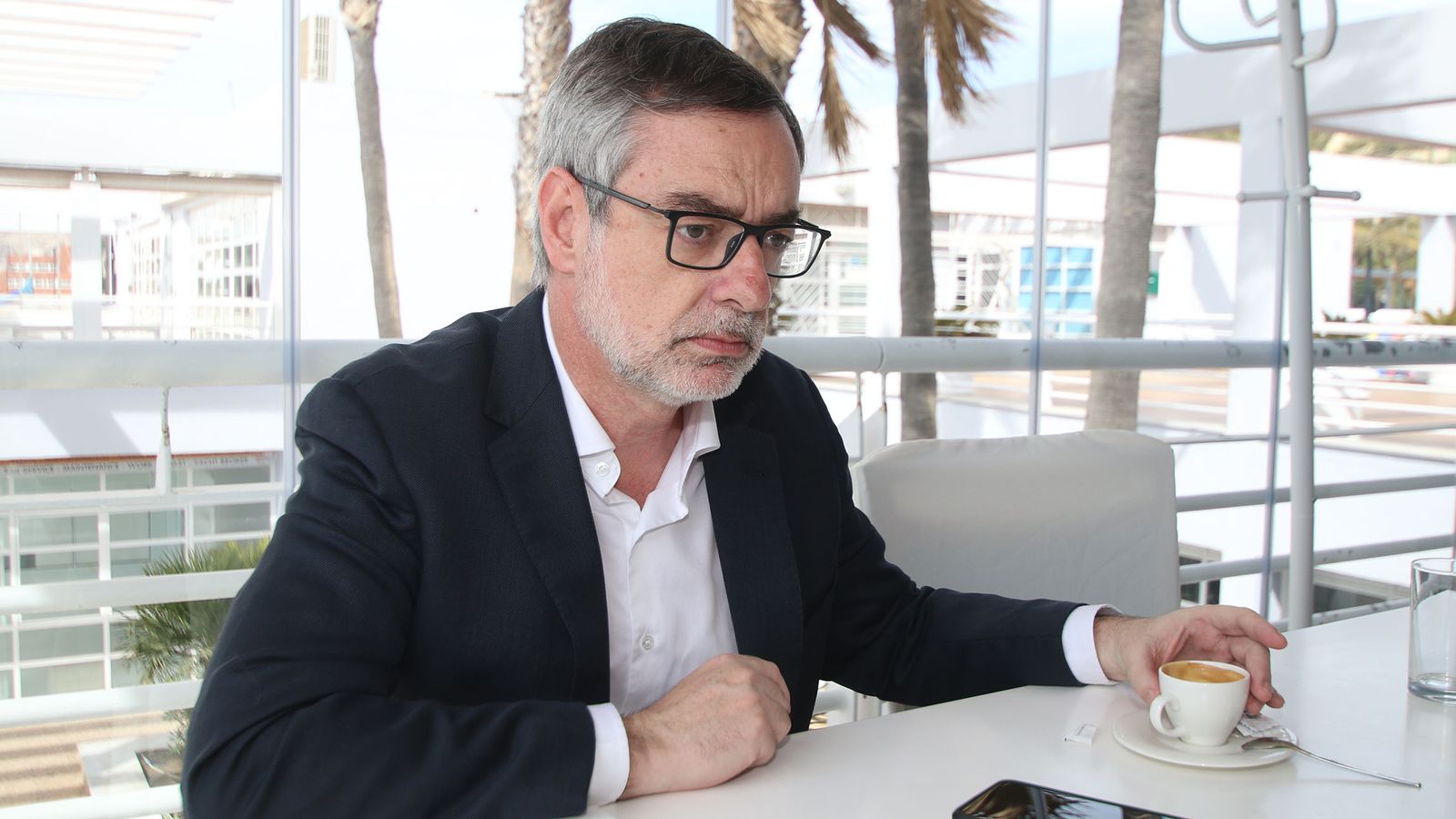 El secretario general de Ciudadanos durante la entrevista