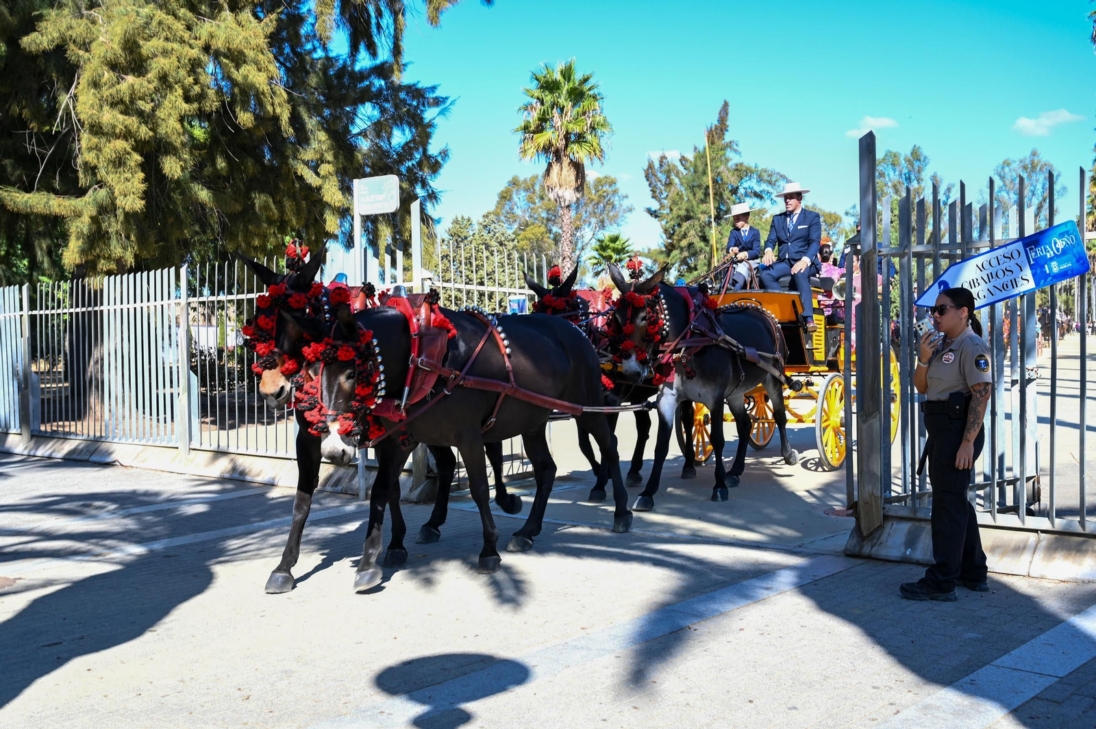 Imágenes del ambiente nocturno del 11 de octubre en la Feria del Caballo 2025