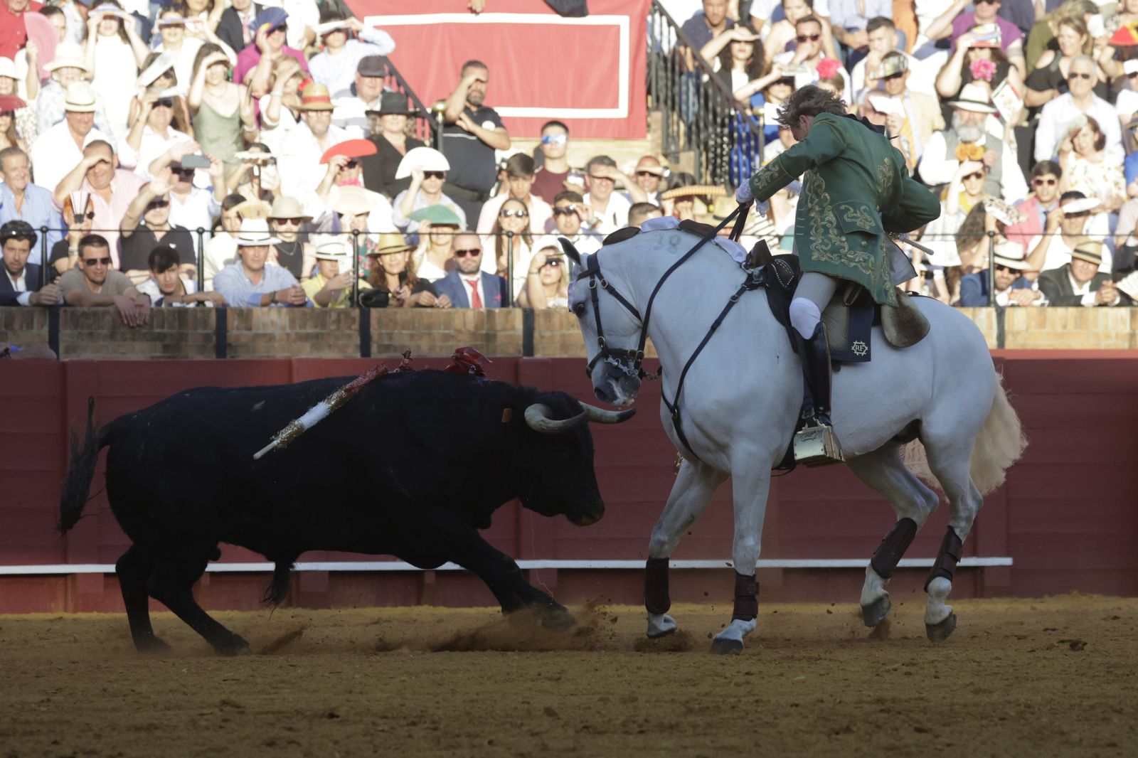 Imágenes de la corrida de rejones en la Maestranza de Sevilla