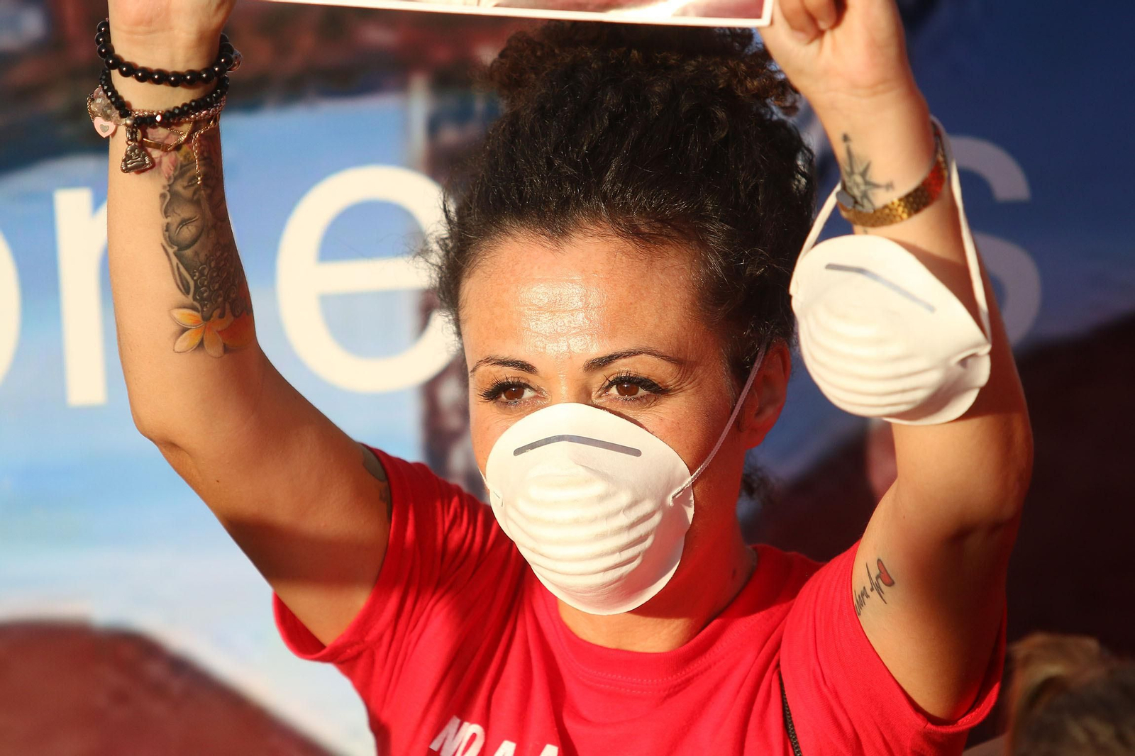 Fotogalería de la marcha contra la carga de mineral de hierro en Carboneras