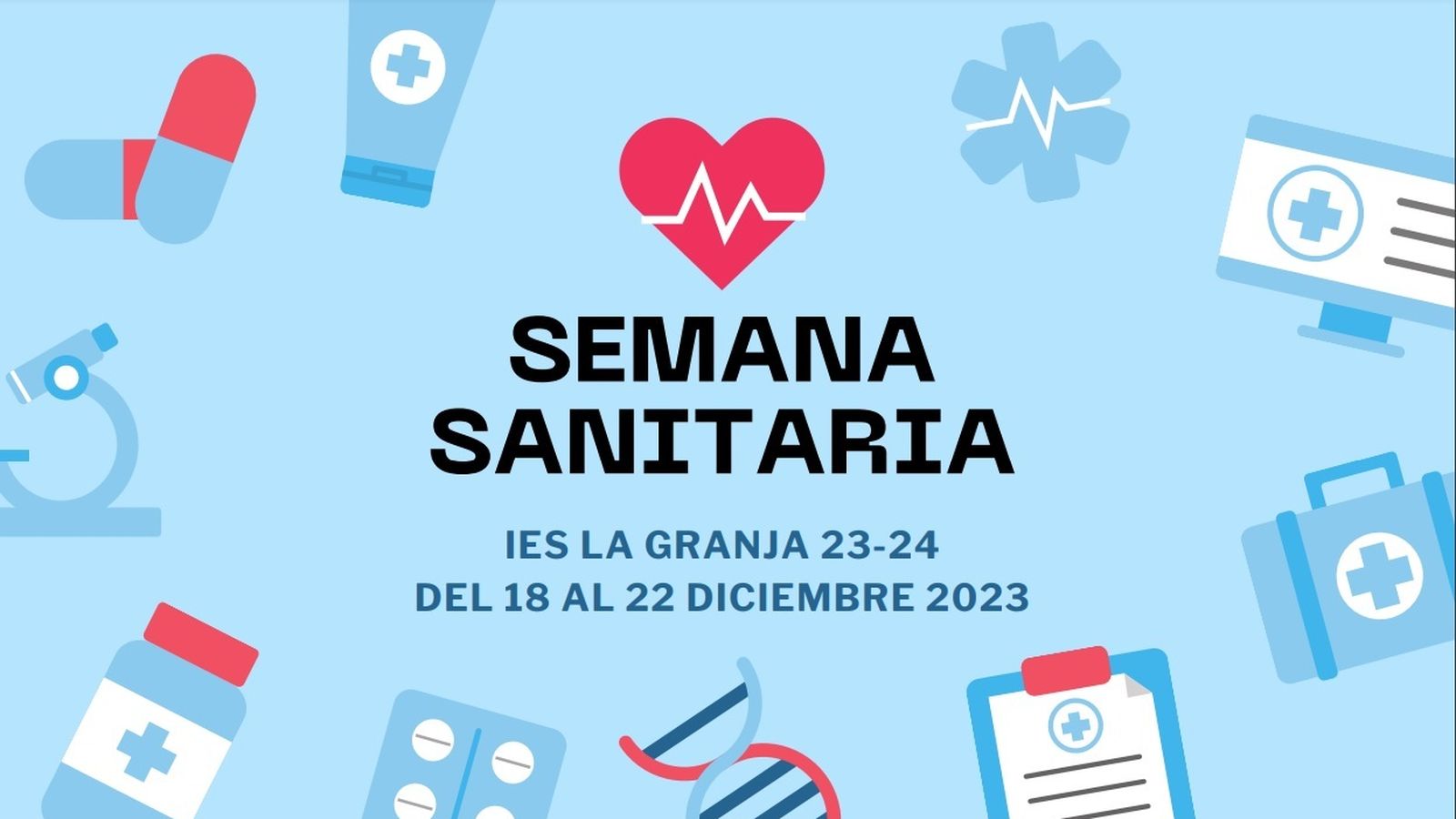 Cartel de la Semana Sanitaria.