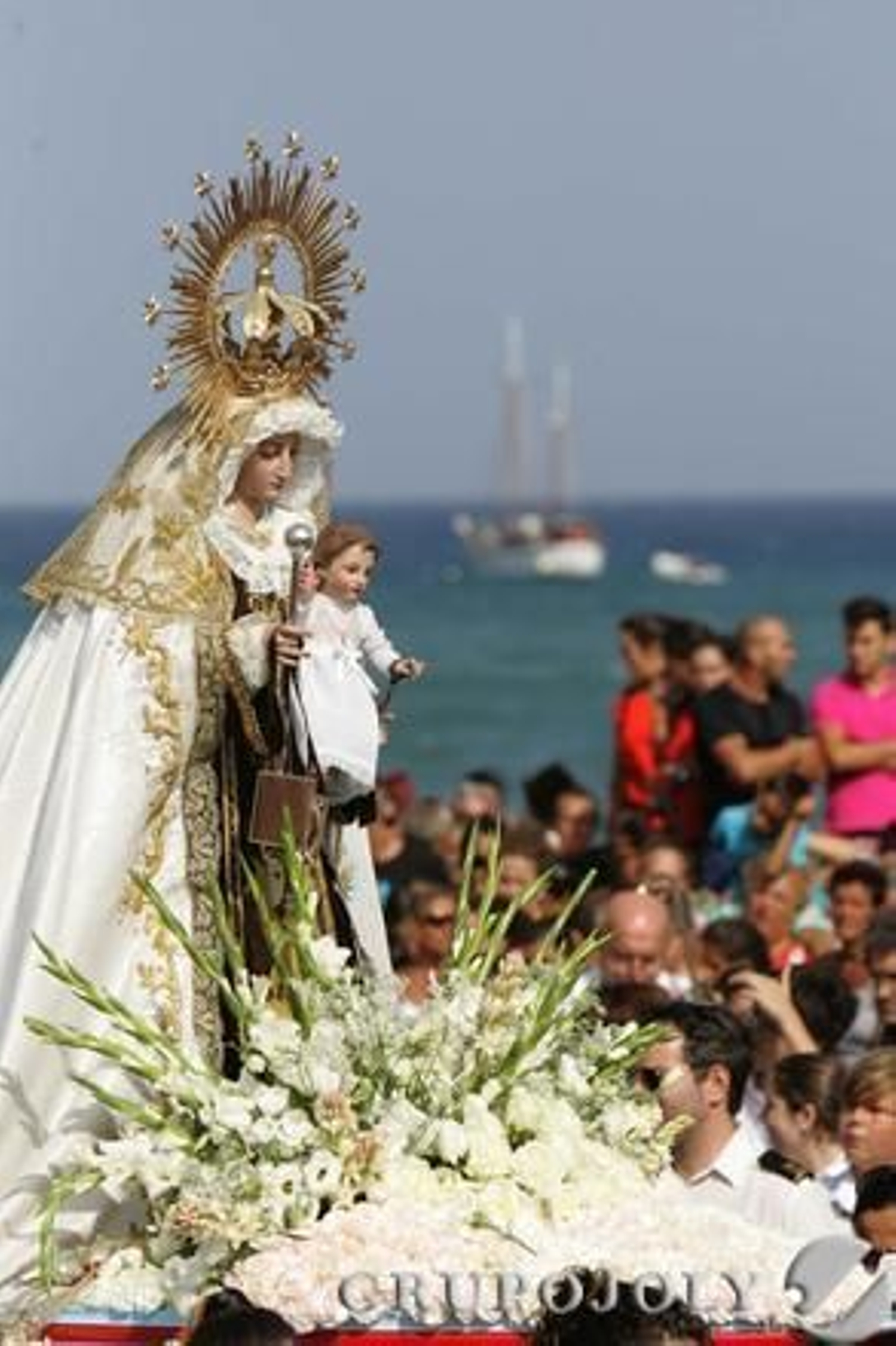 La virgen del Carmen de La Línea.

Foto: Joaquín Quiñones