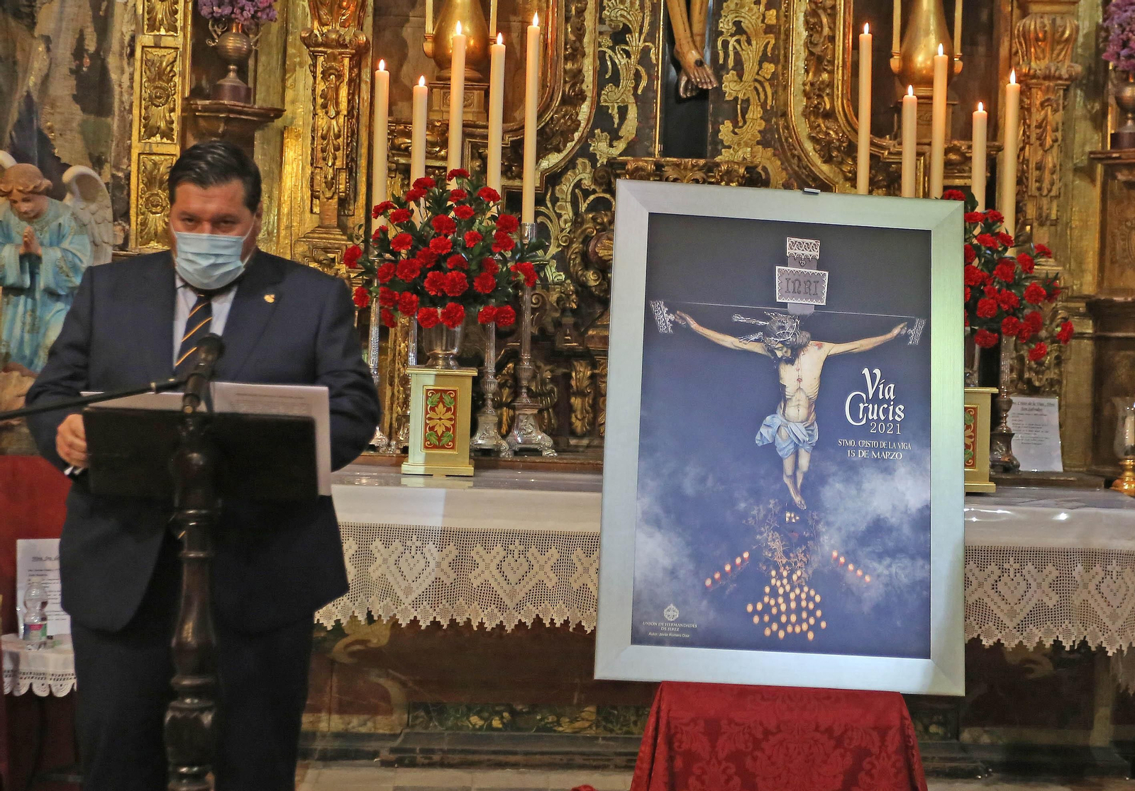 Presentación del cartel del Vía Crucis de las Hermandades de Jerez
