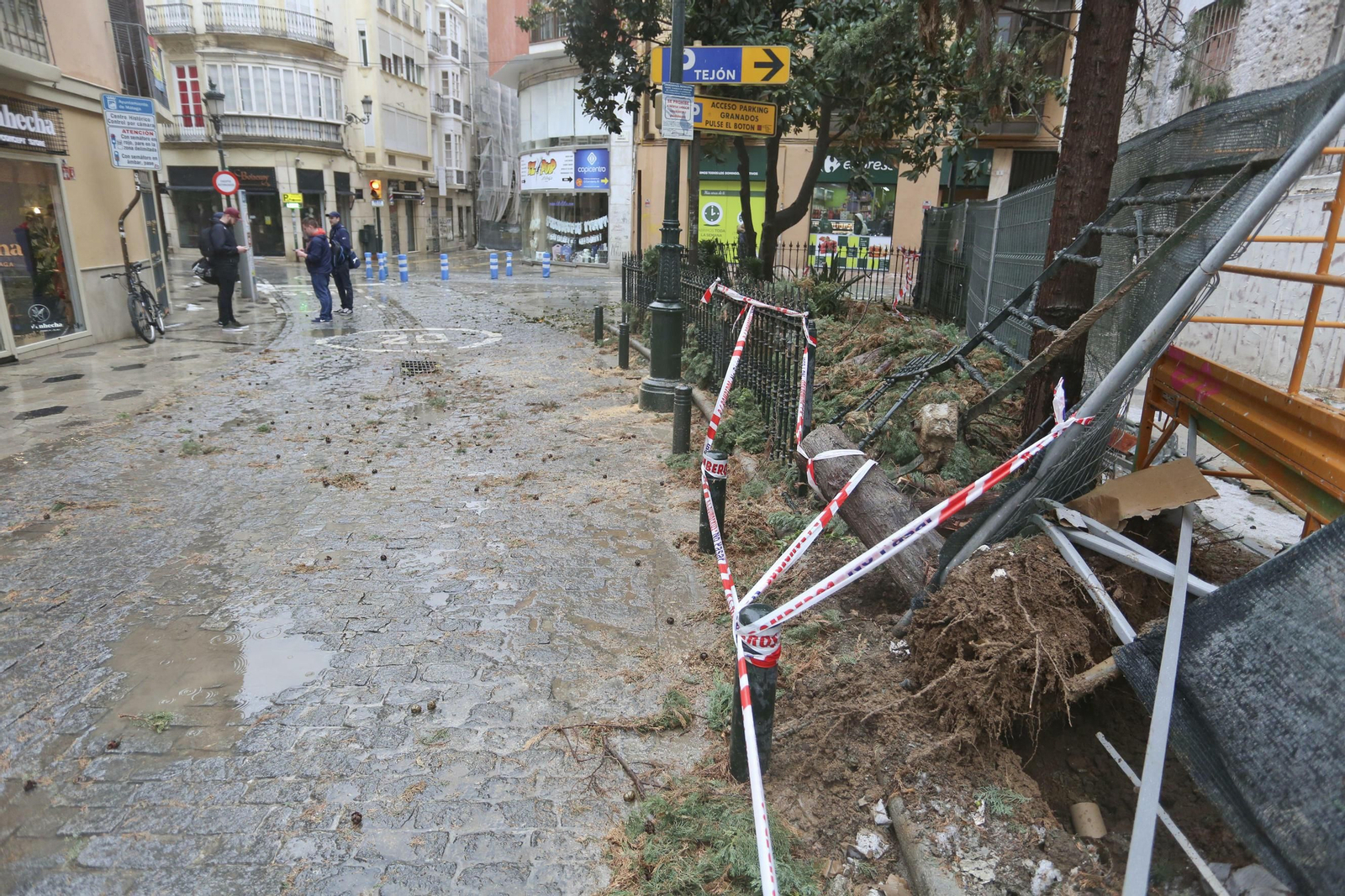 Fotos de la fuerte granizada registrada en Málaga