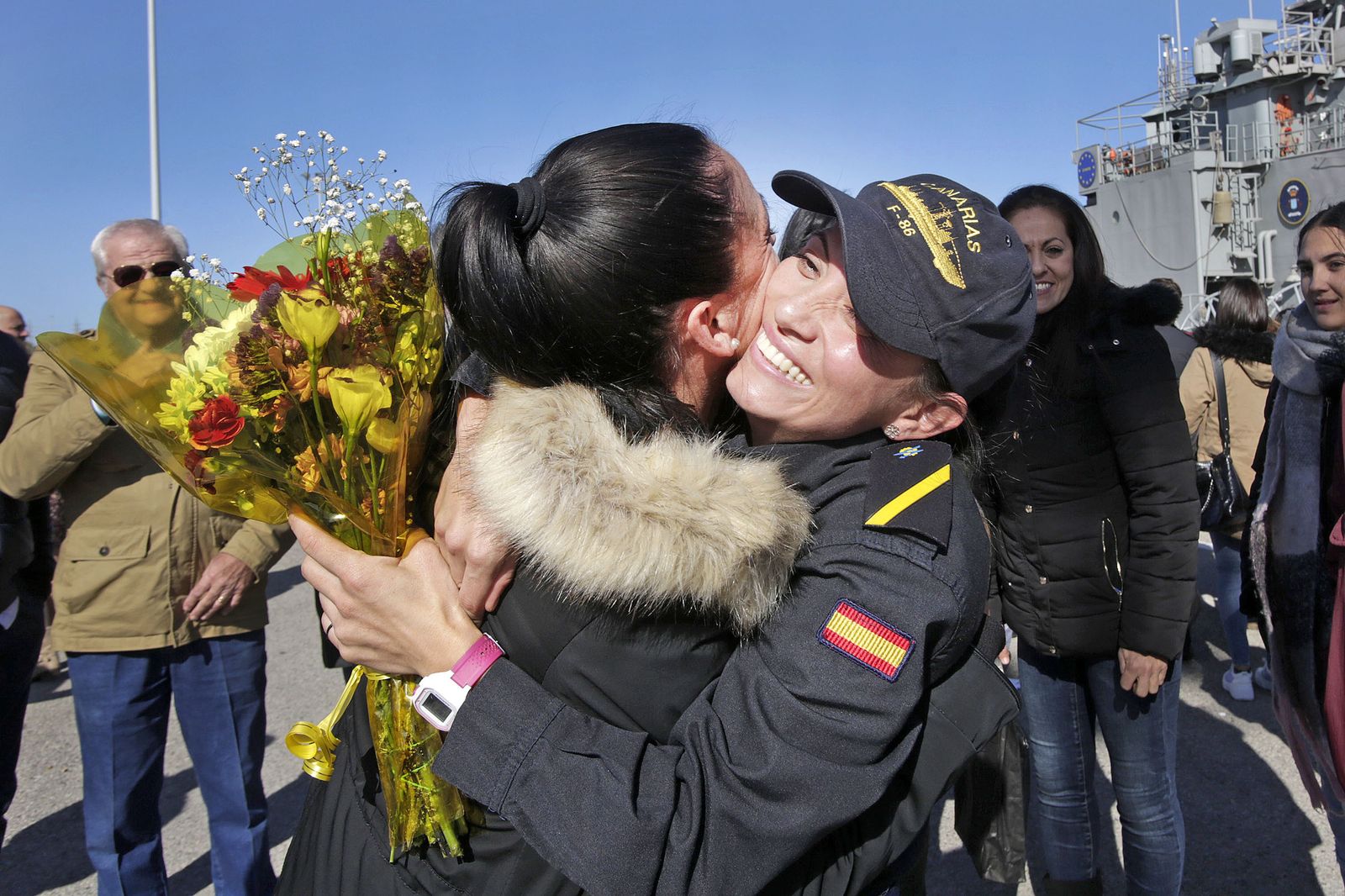Las mejores imágenes del regreso de la fragata 'Canarias'