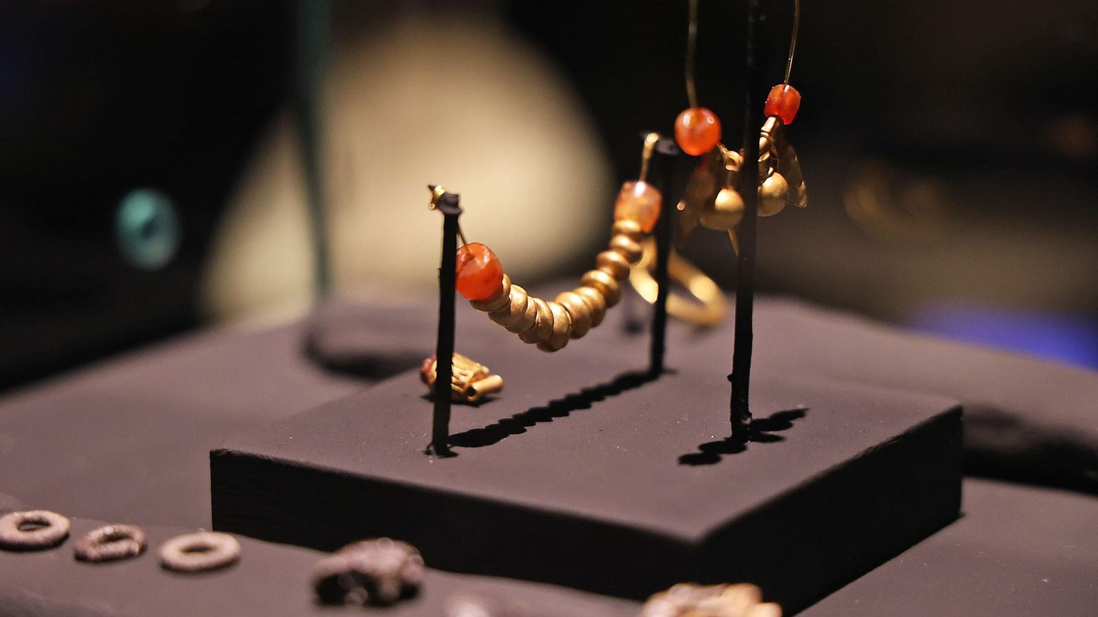 Joyas tartésicas encontradas en la necrópolis de Huelva.