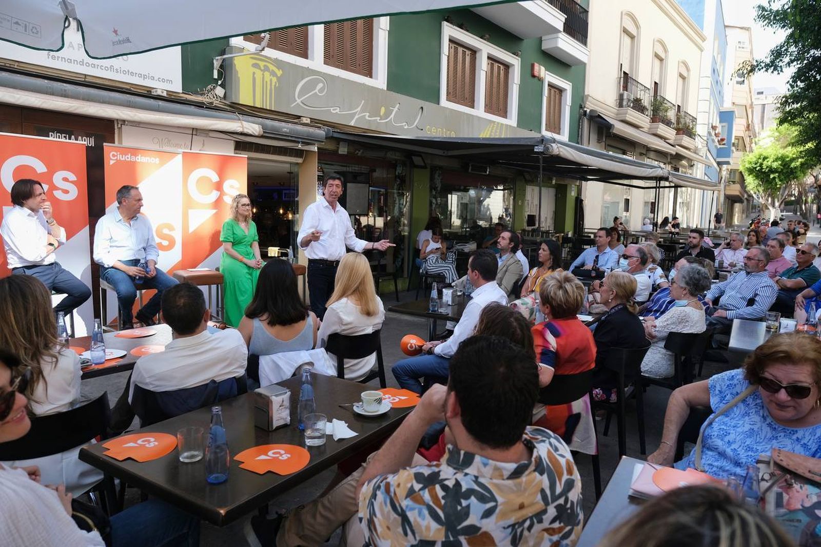 Juan Marín, en la presentación de la candidatura de Ciudadanos en Almería