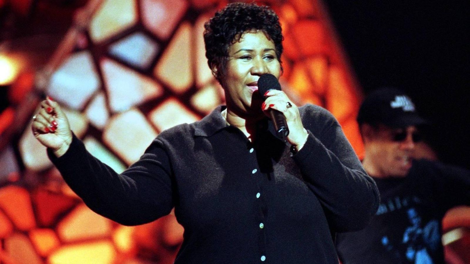 Ensayando con los Blues Brothers para la ceremonia de los Grammy (1998)