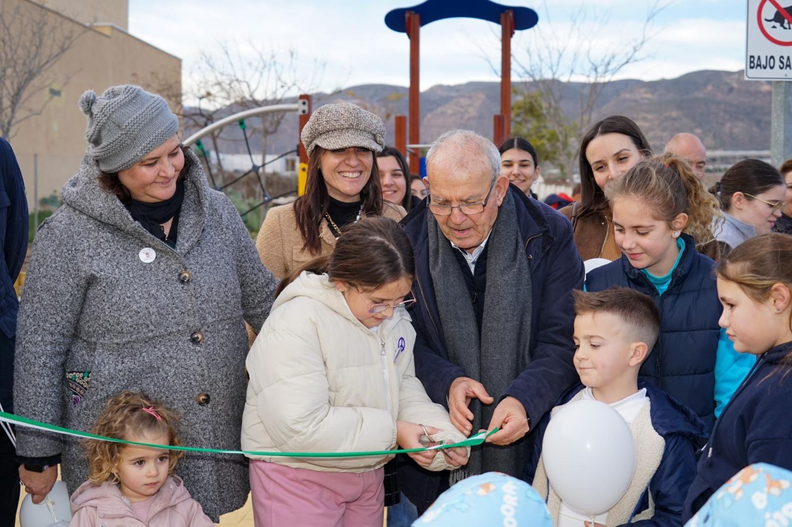 Momento de la inauguración del parque.
