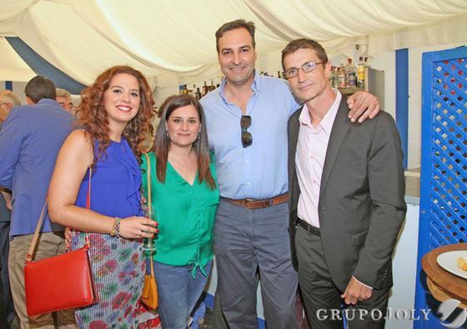 Los empleados de Coca-Cola Antonio Villanueva Botella, Juan Luis Gómez e Inmaculada de la Corte, junto a Marisa López Mesa. 

Foto: Pascual · Vanesa Lobo