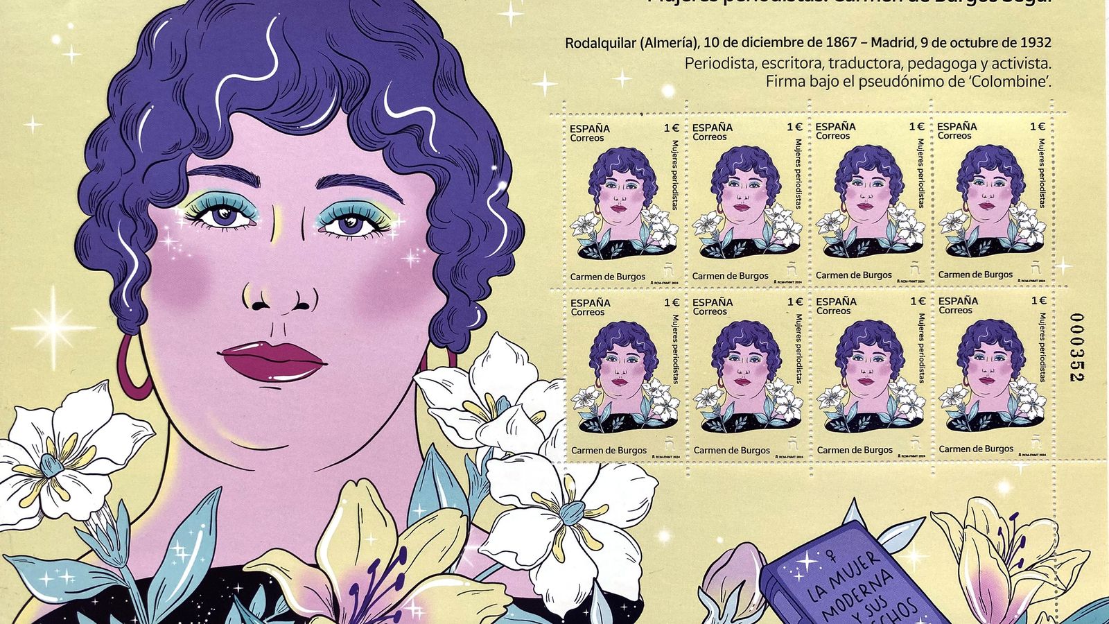 Pliego Premium compuesto por 8 sellos.