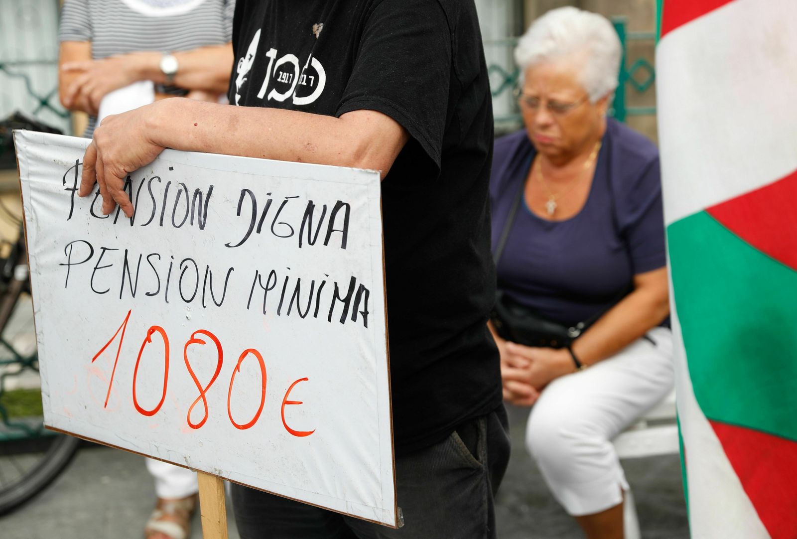 Manifestación de pensionistas en San Sebastián