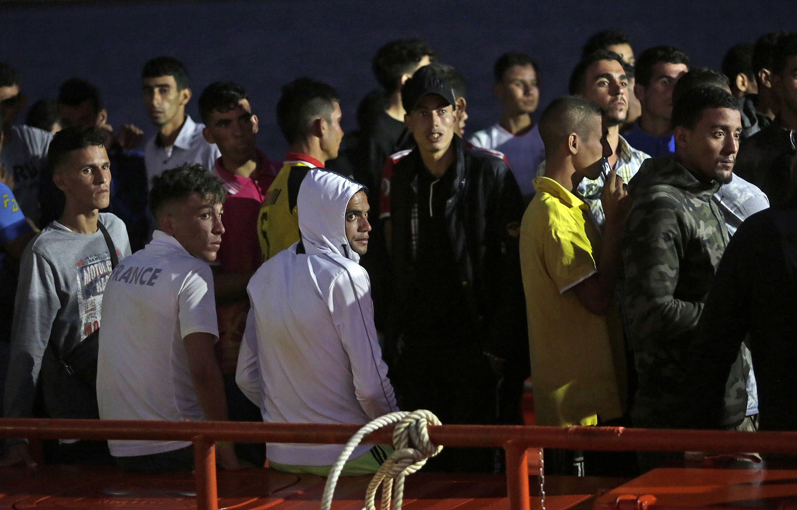 Llegada de migrantes a Puerto América