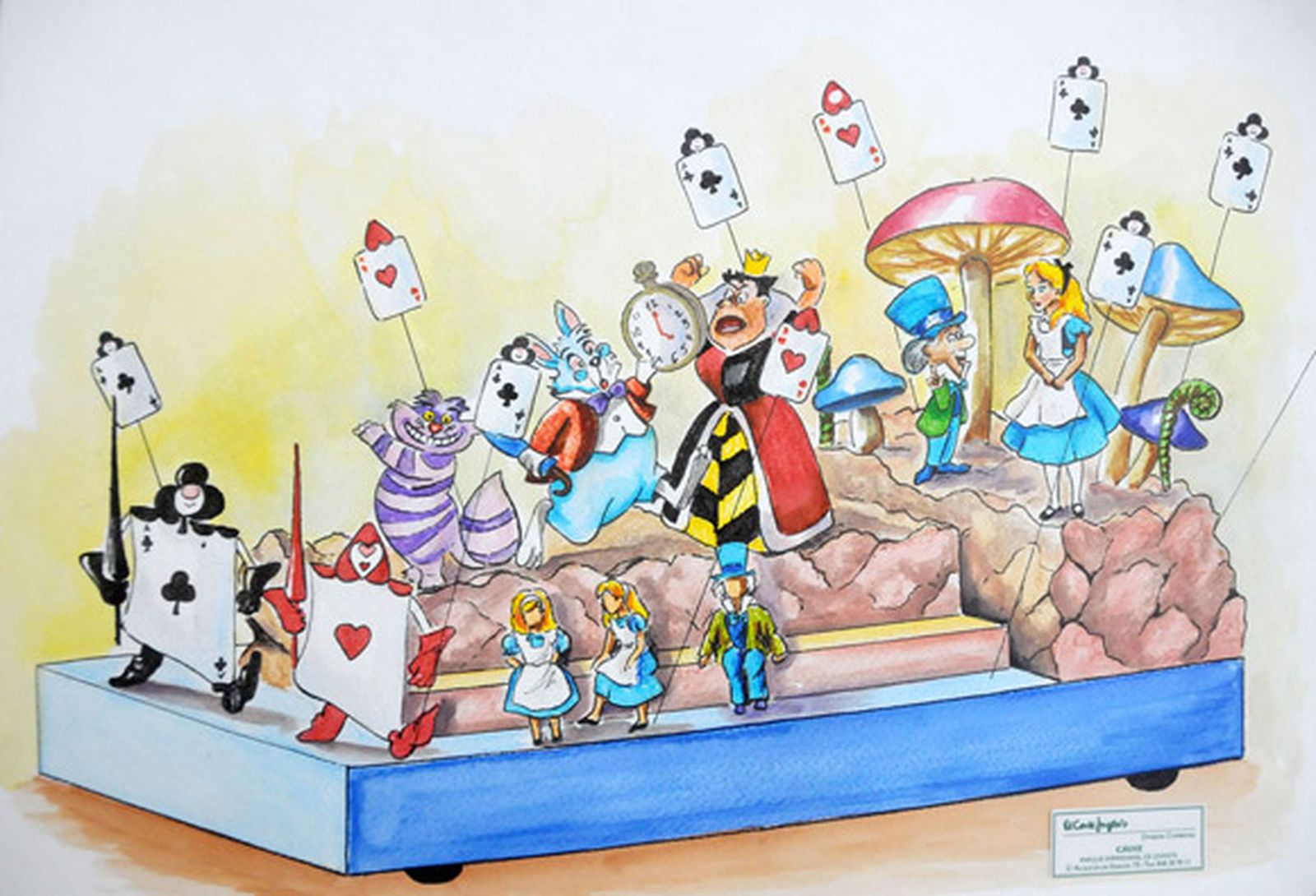 Carroza Alicia en el País de las Maravillas