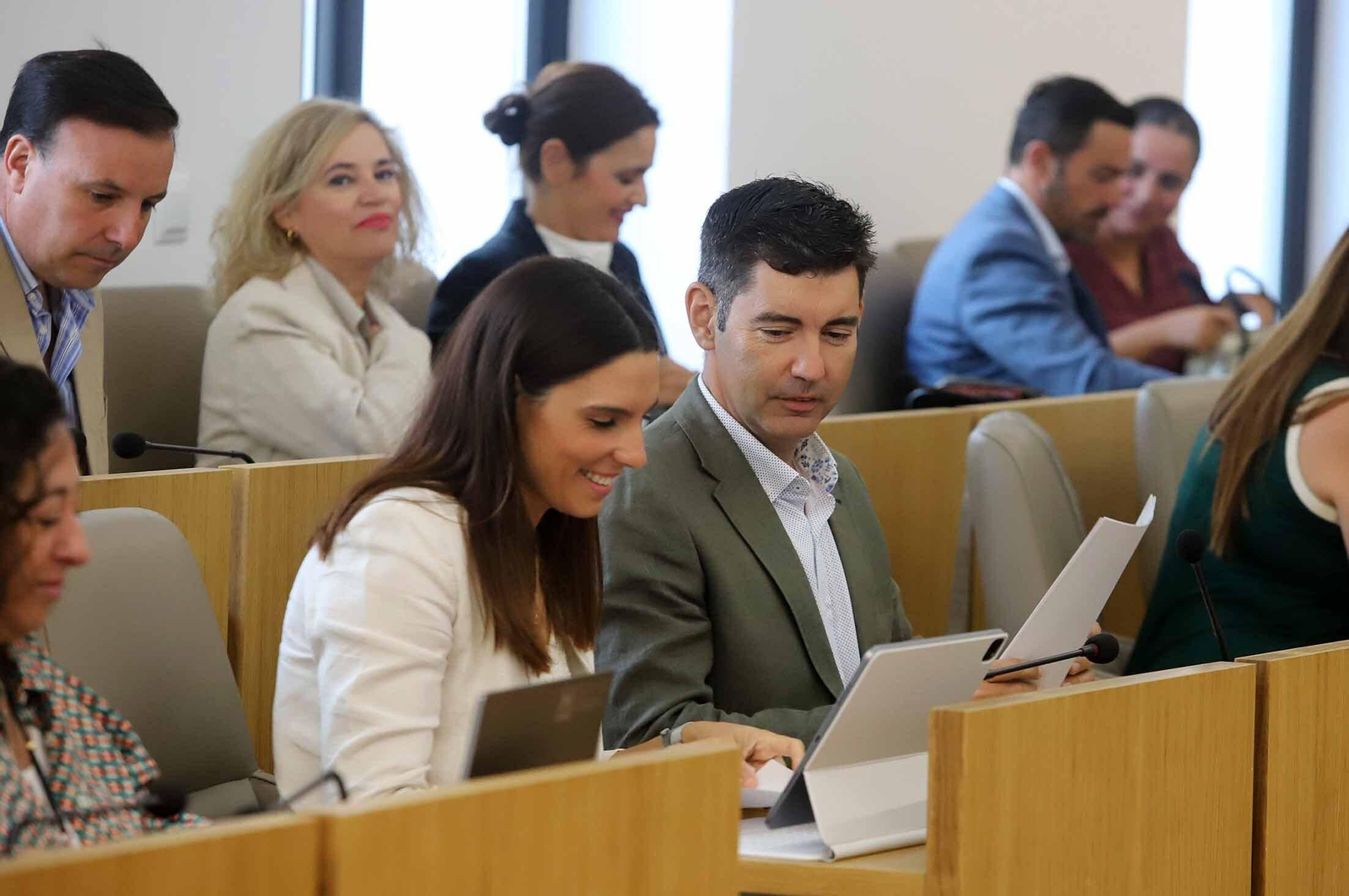 Imágenes del pleno extraordinario celebrado en la Diputación de Huelva