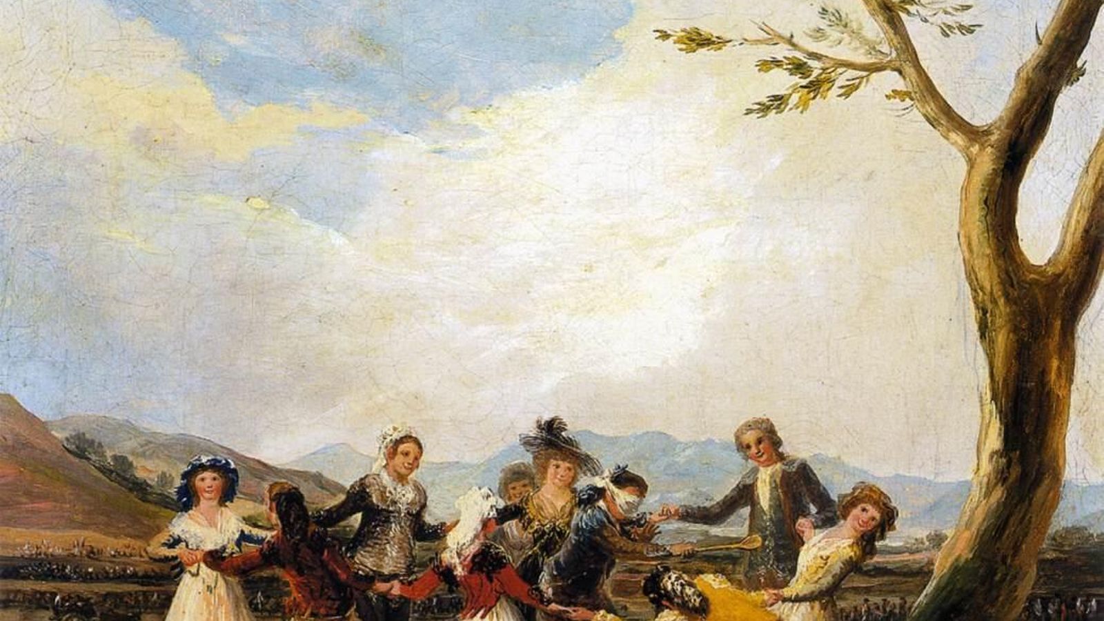 'La gallina ciega' de Goya. Cartón para tapiz, 1788