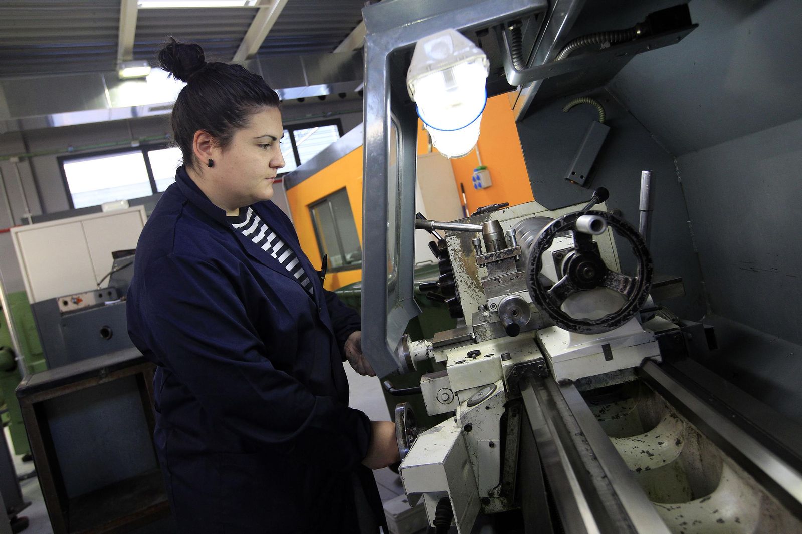 Una alumna de Formación Profesional