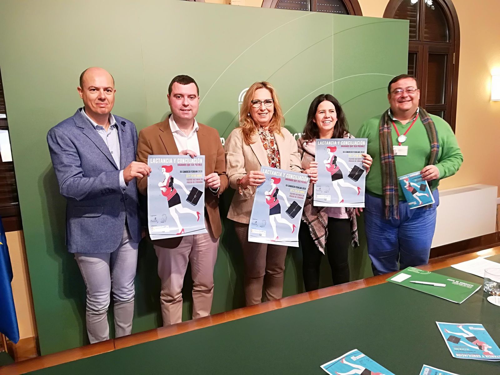 Mármol y Luna, durante la presentación del cartel.