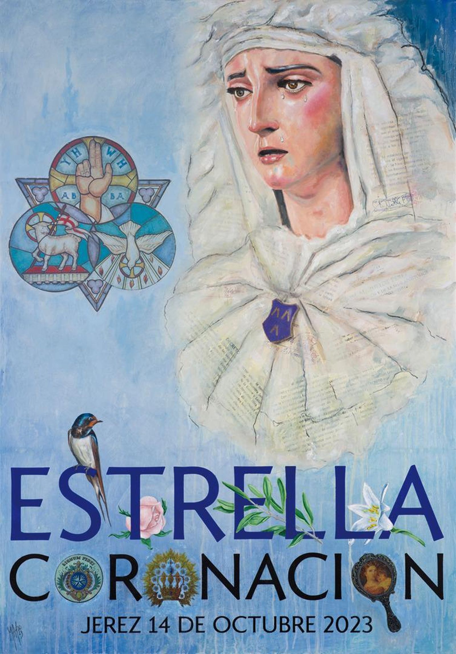 Cartel oficial de la Coronación Canonica de Nuestra Señora de la Estrella.