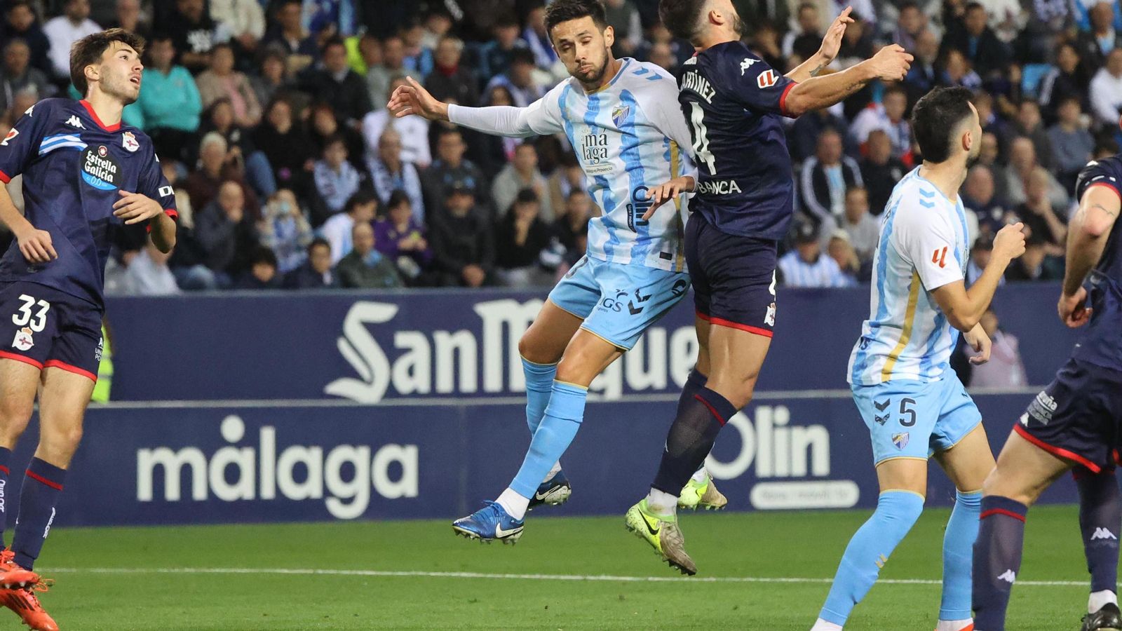 Las fotos del Málaga-Deportivo de La Coruña