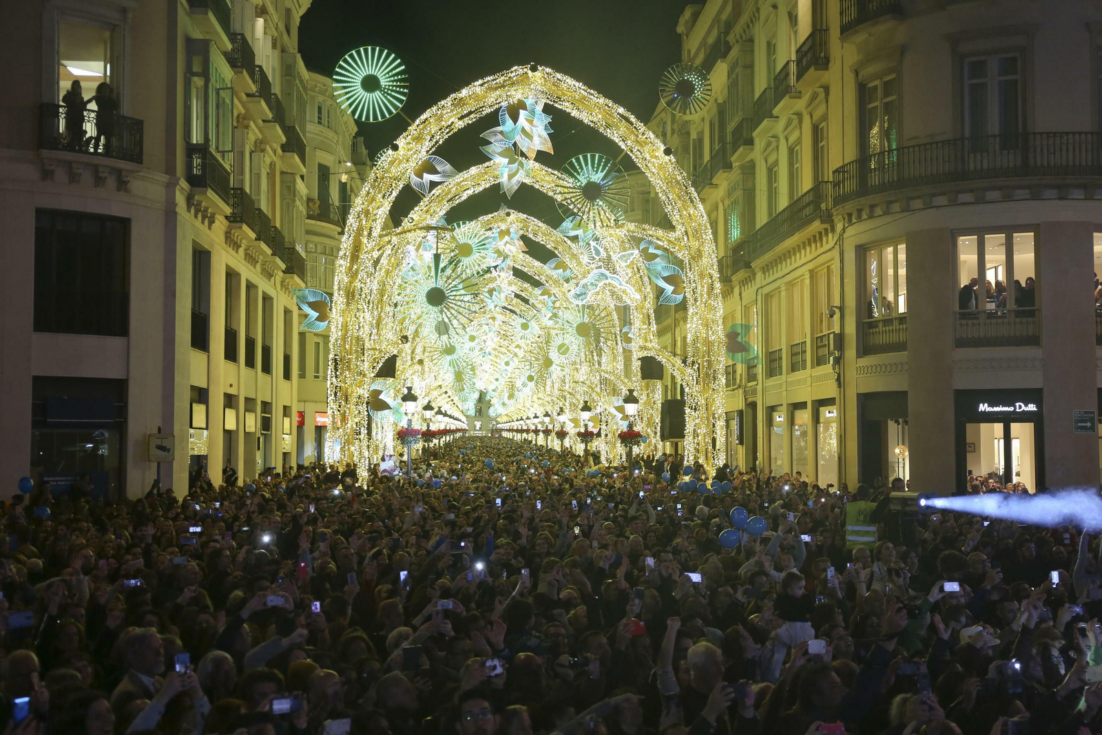 Las fotos de las luces de Navidad en Málaga Las fotos de las luces de Navidad en Málaga