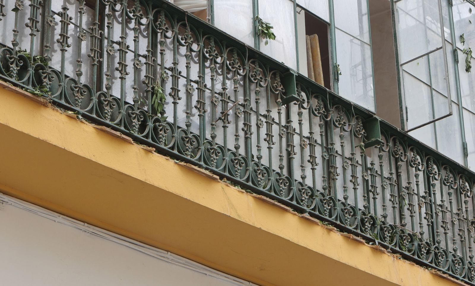 Los desperfectos en la Encarnación tras desplomarse parte del ficus.