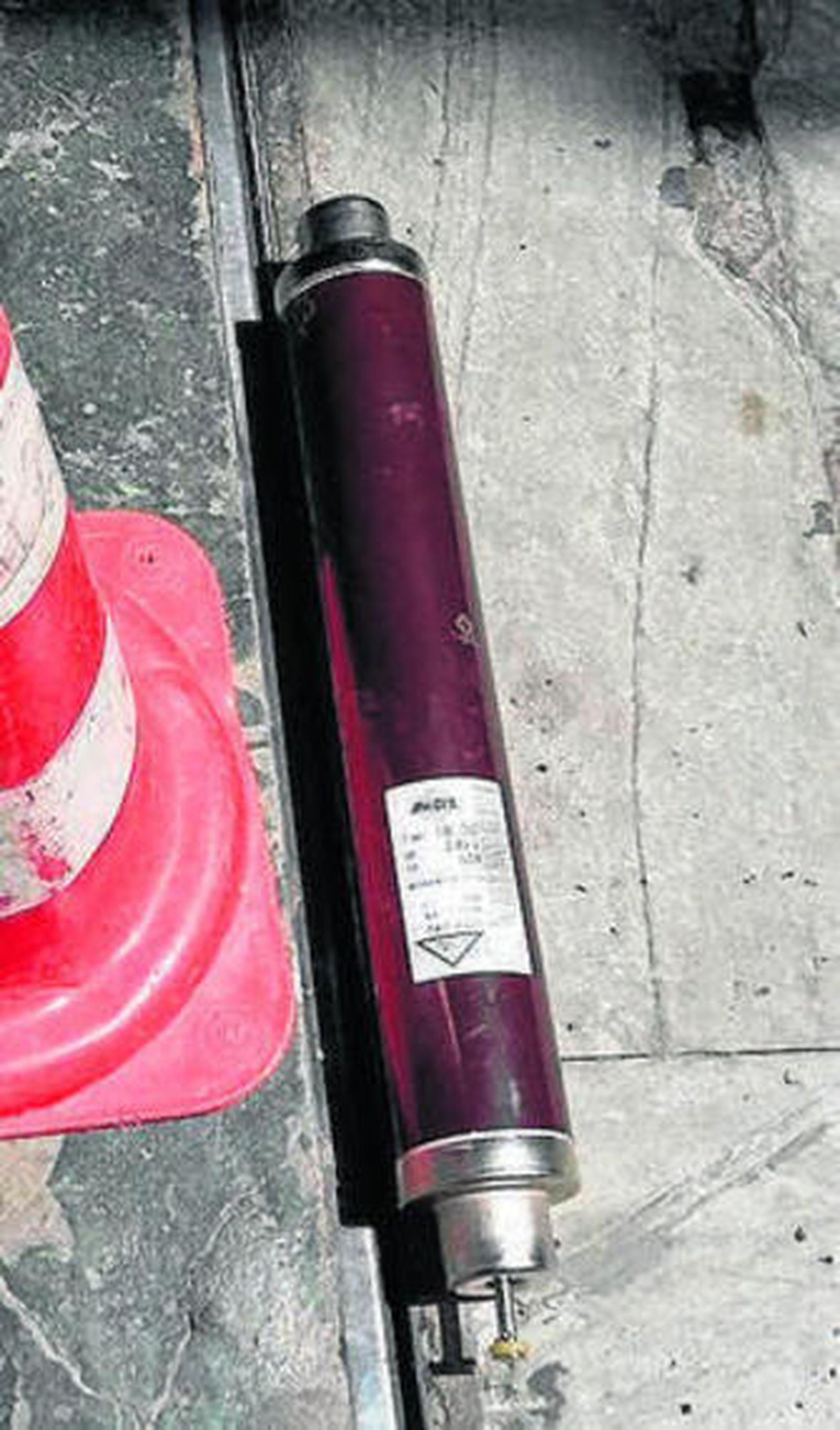 El fusible fundido ayer.