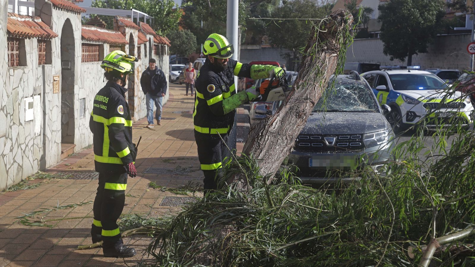 Fotos de los desperfectos provocados por la borrasca Efraín en el Campo de Gibraltar