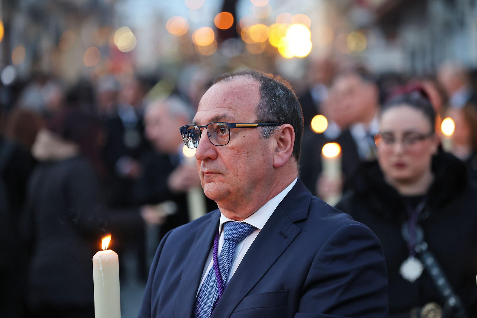 Imágenes del Vía Crucis del Consejo de Cofradías y Hermandades de Huelva