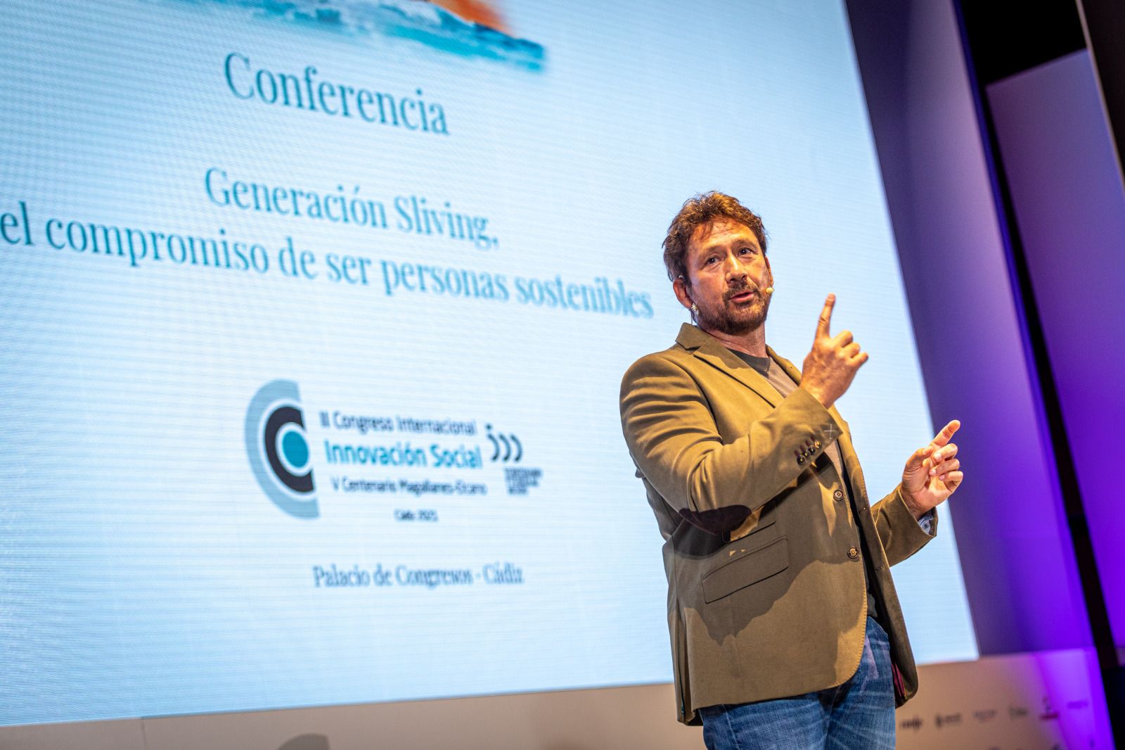 Miguel Ángel Tobías durante su intervención este martes en el Congreso de Innovación Social.
